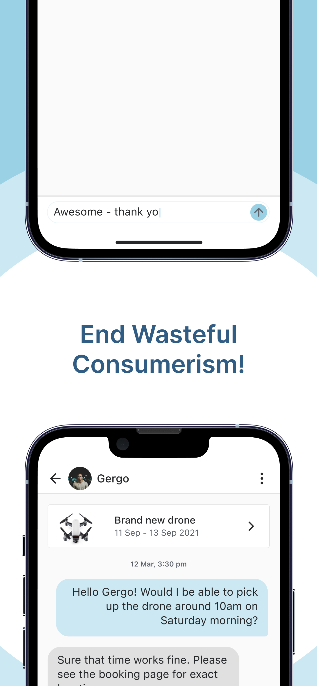 Rease app – messaging between users