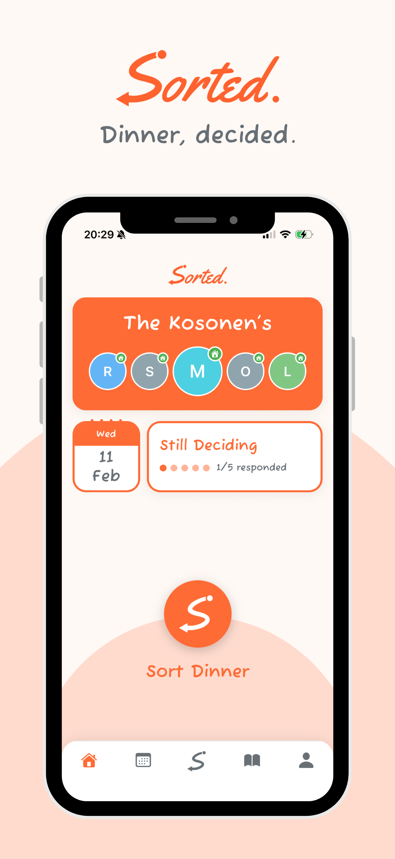 Dinner Party app – restaurant preview