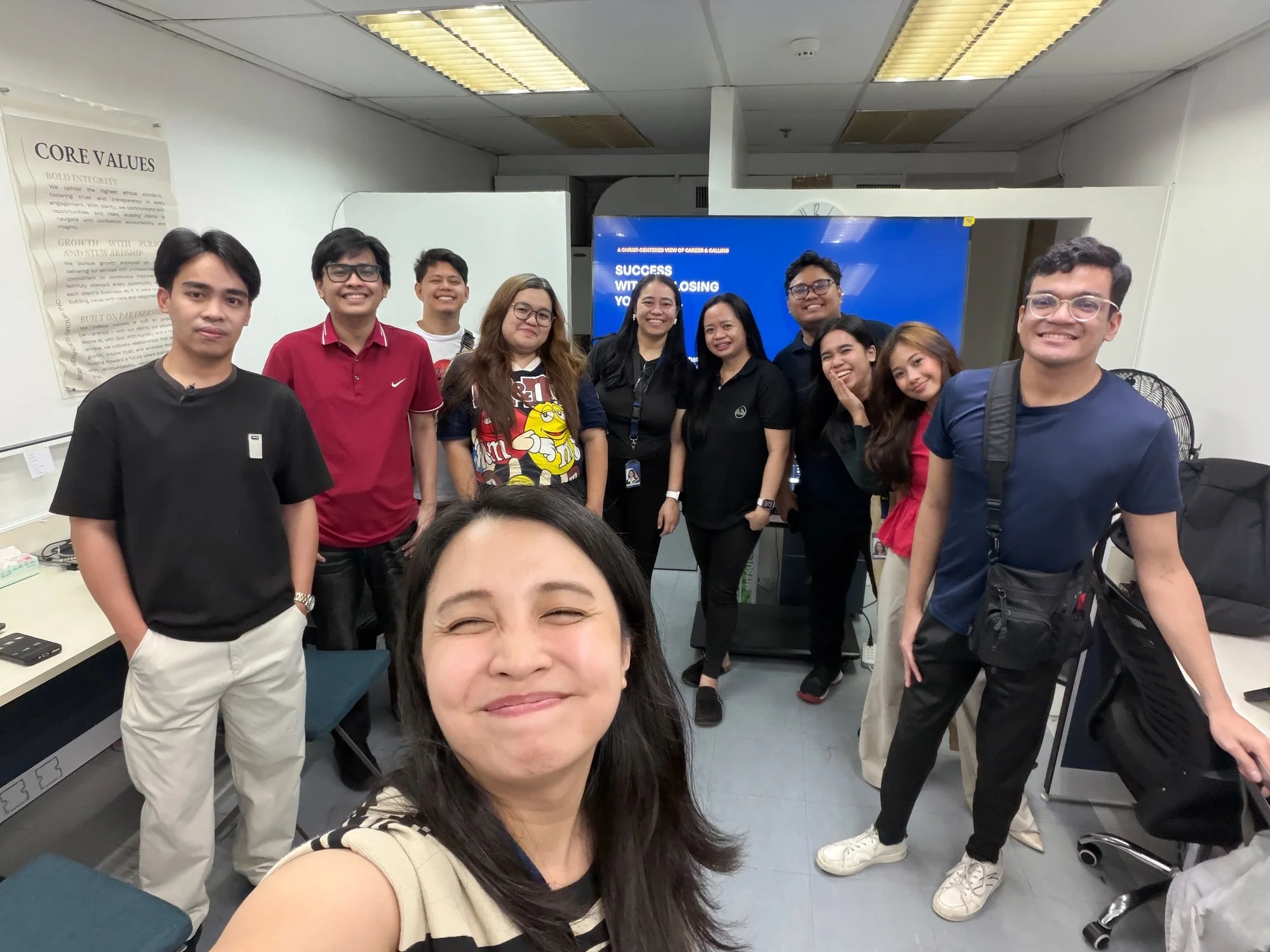 A team selfie in the BGB office