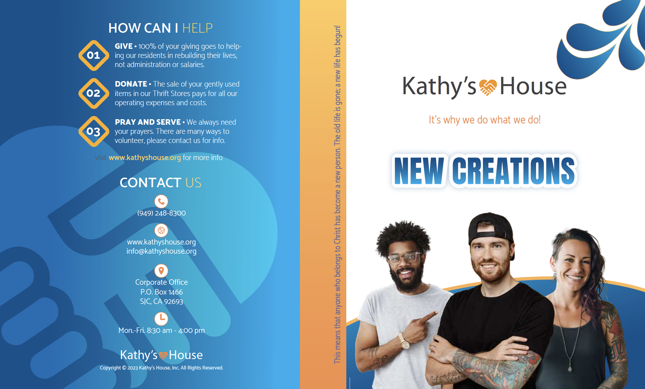 Kathy's House New Creations brochure