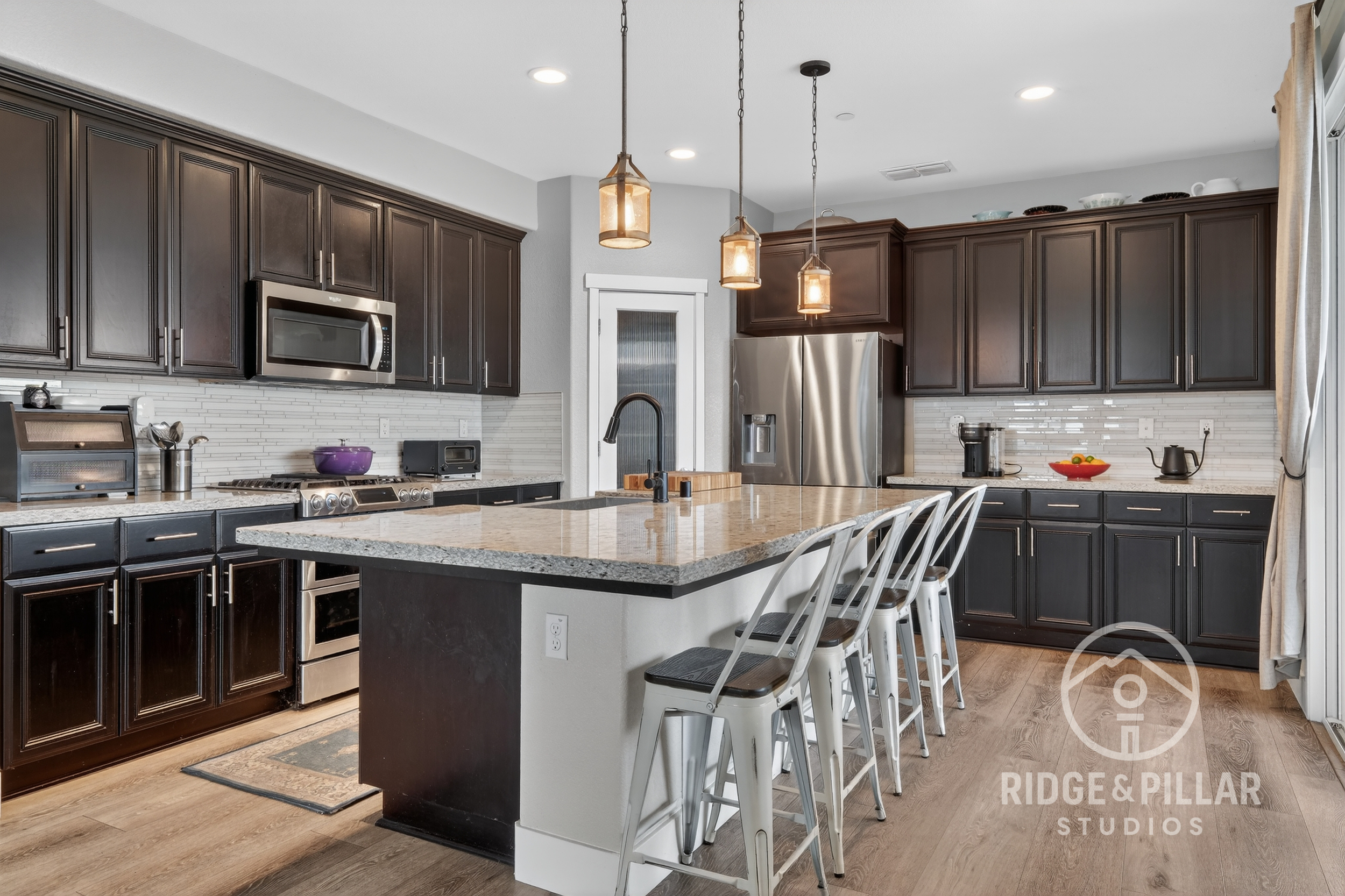 Pleasanton real estate photography kitchen by Ridge and Pillar Studios