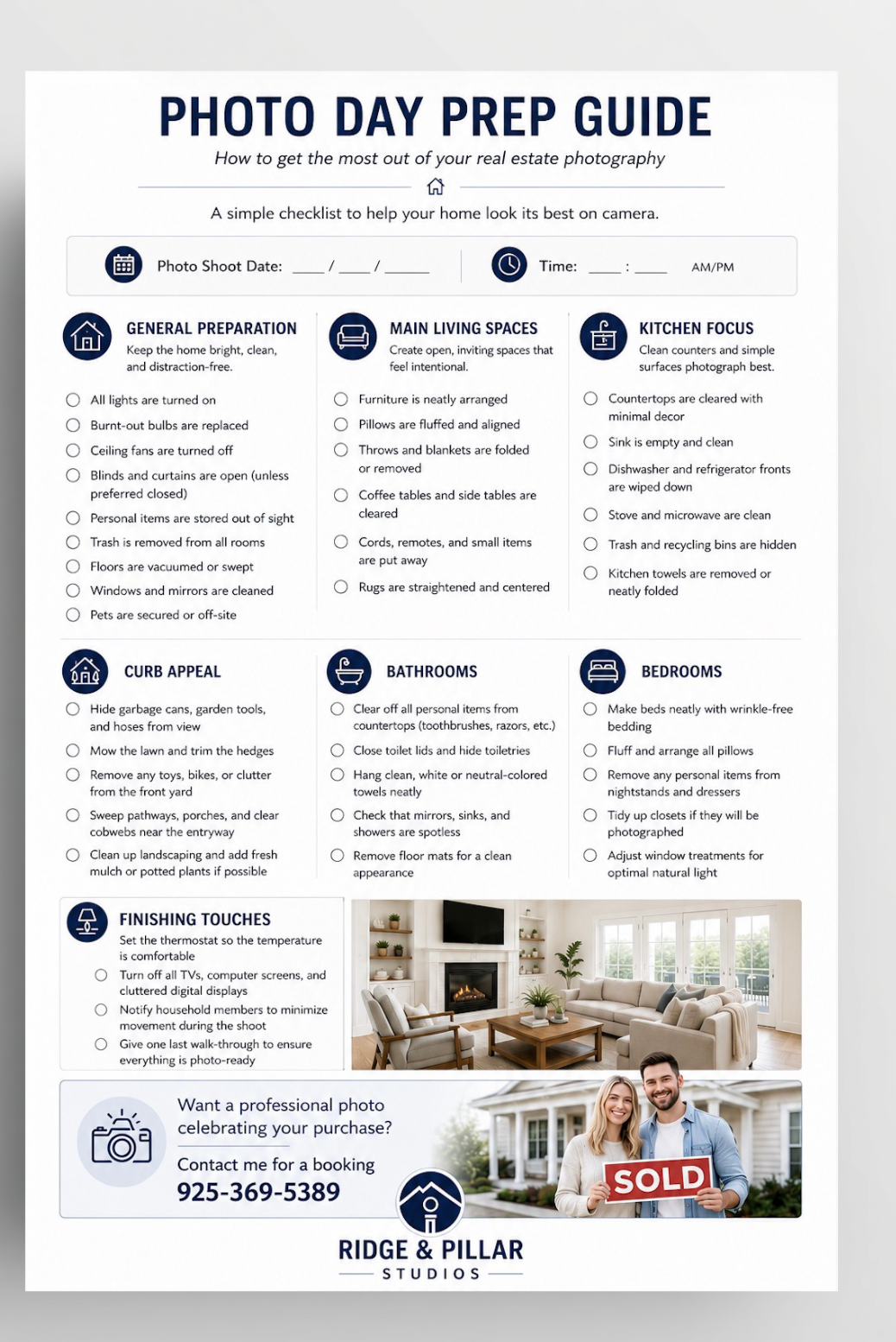Photo Day Prep Guide by Ridge and Pillar Studios