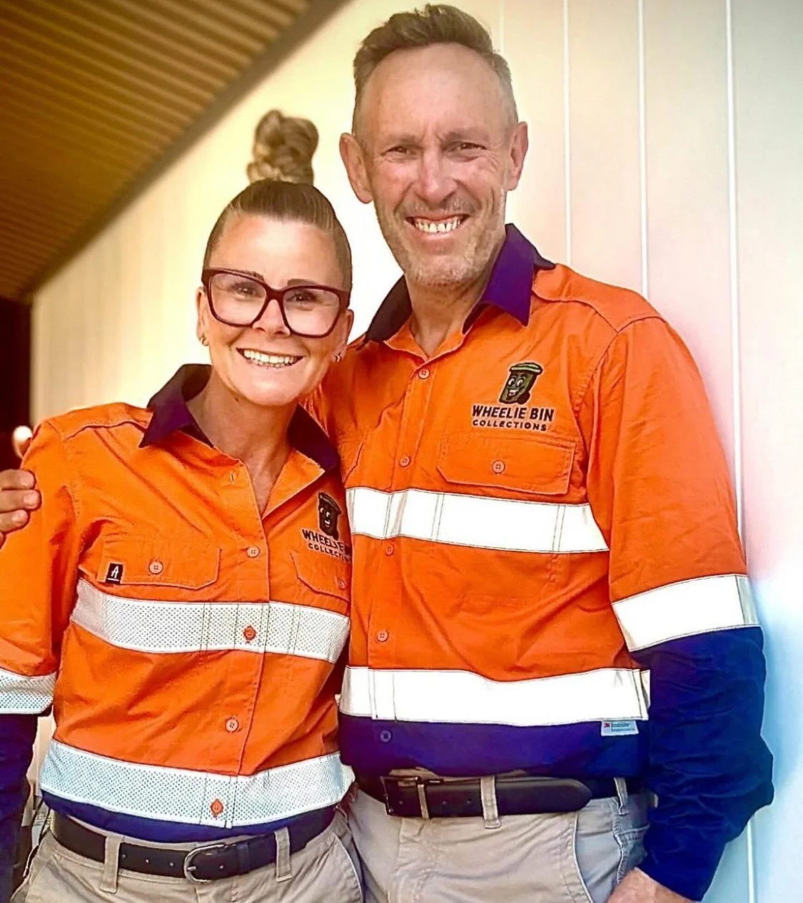 Owners of Wheelie Bin Collections Perth local family waste management business