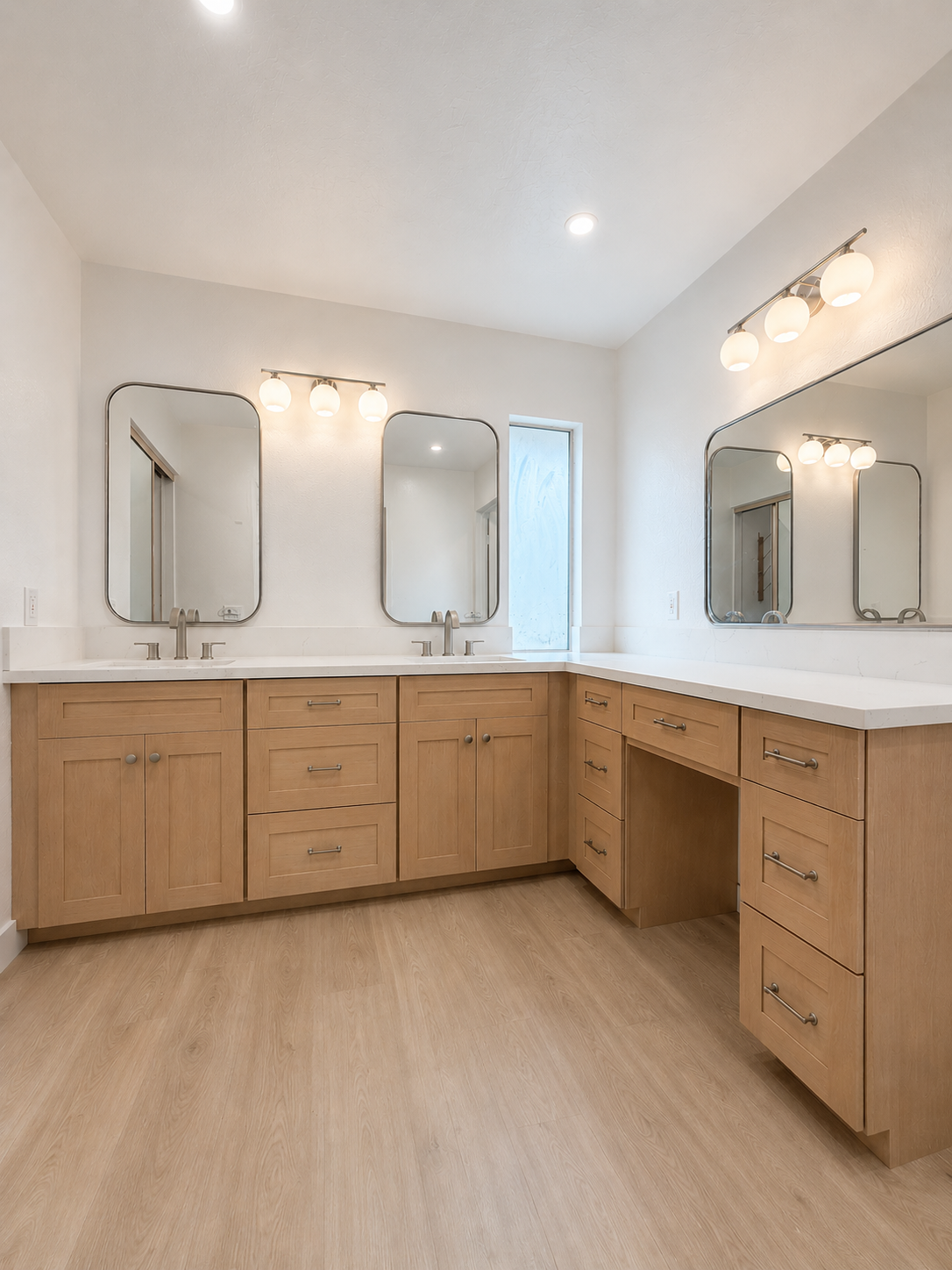 Bathroom after remodel Los Angeles