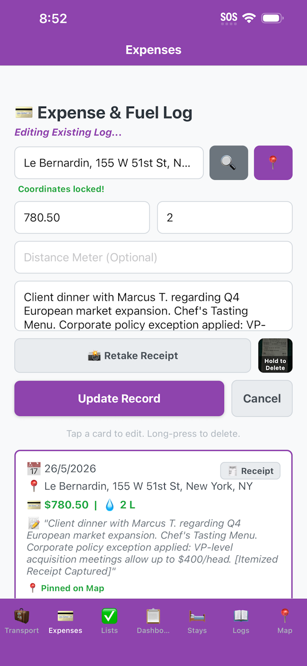 CheckTrek Expense Management