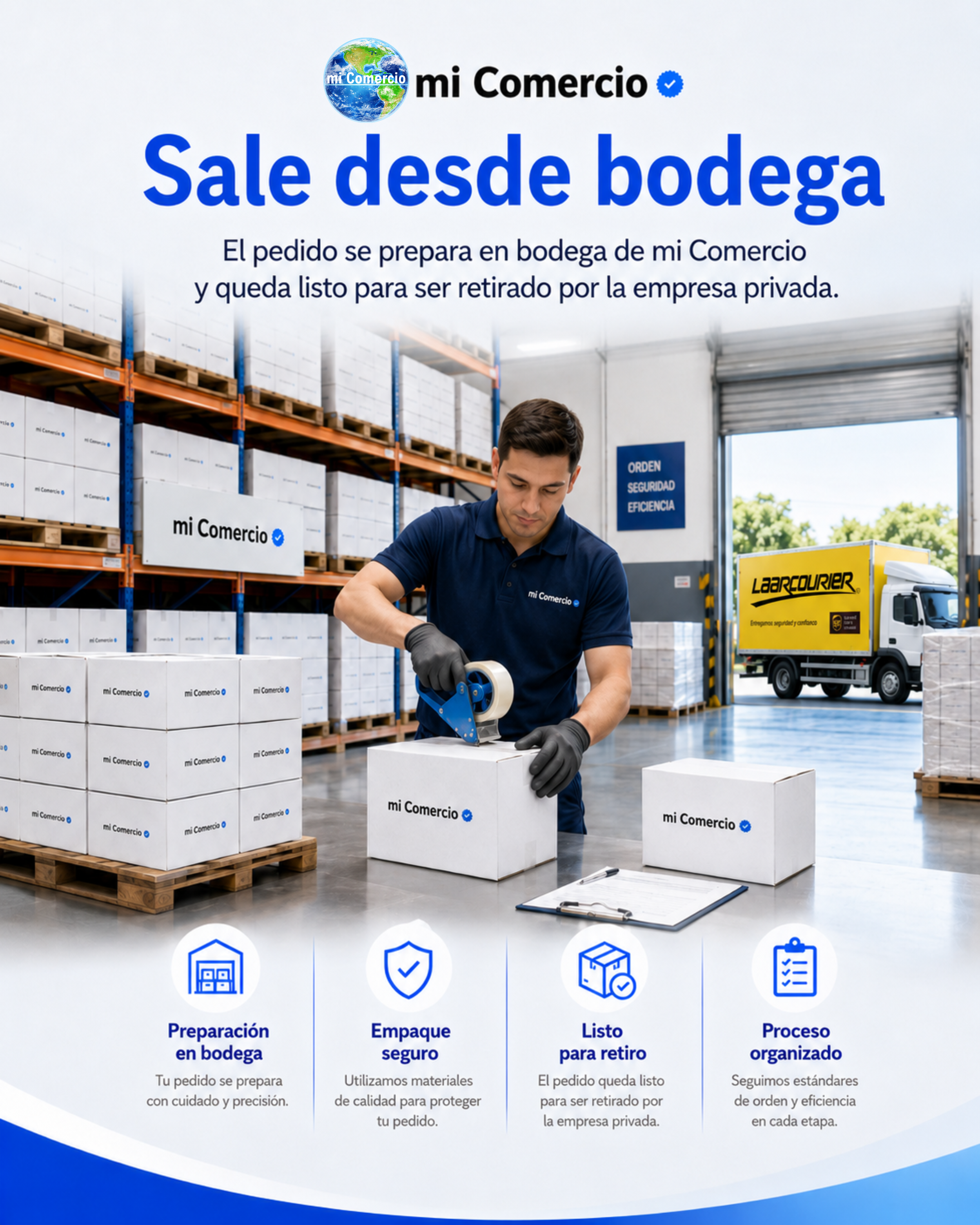Sale desde bodega mi Comercio