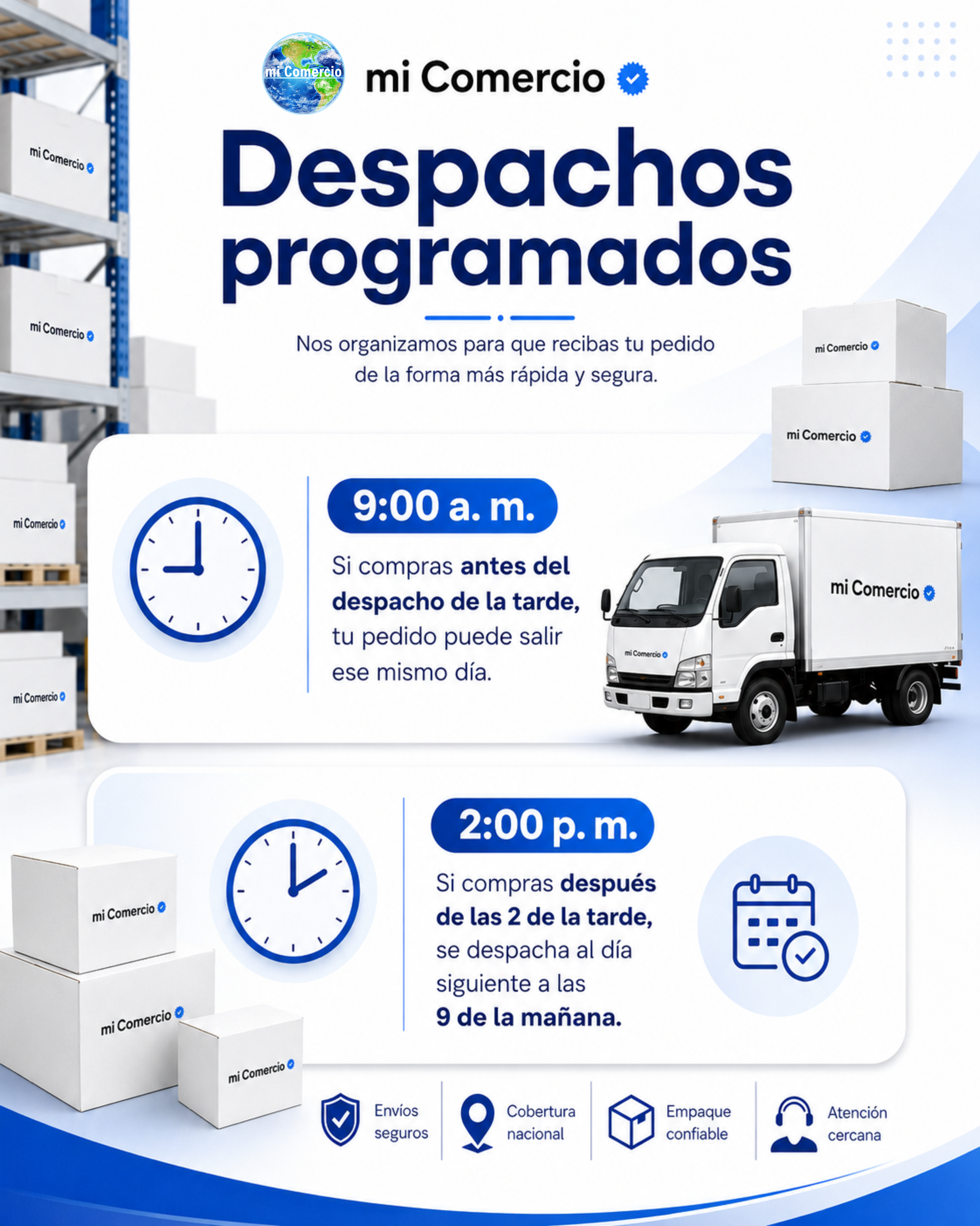 Despachos programados por bus