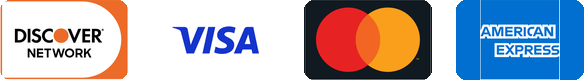 Discover, Visa, Mastercard and American Express