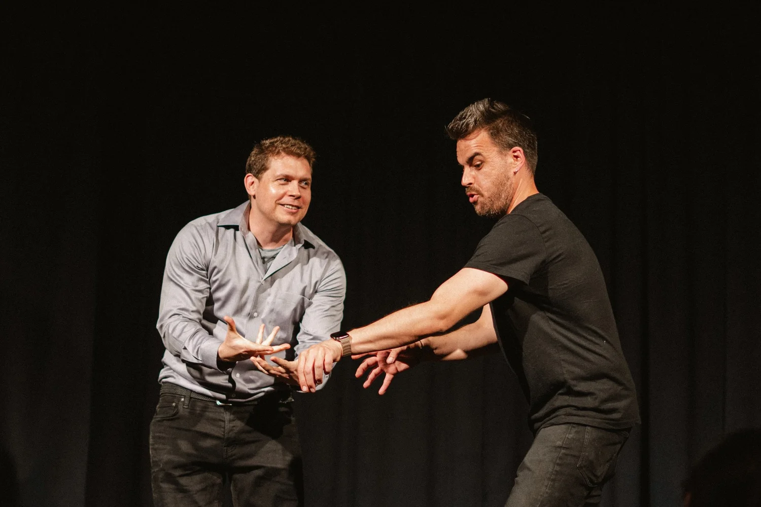 Nick and Jeff mid-scene, Extravaganza 2