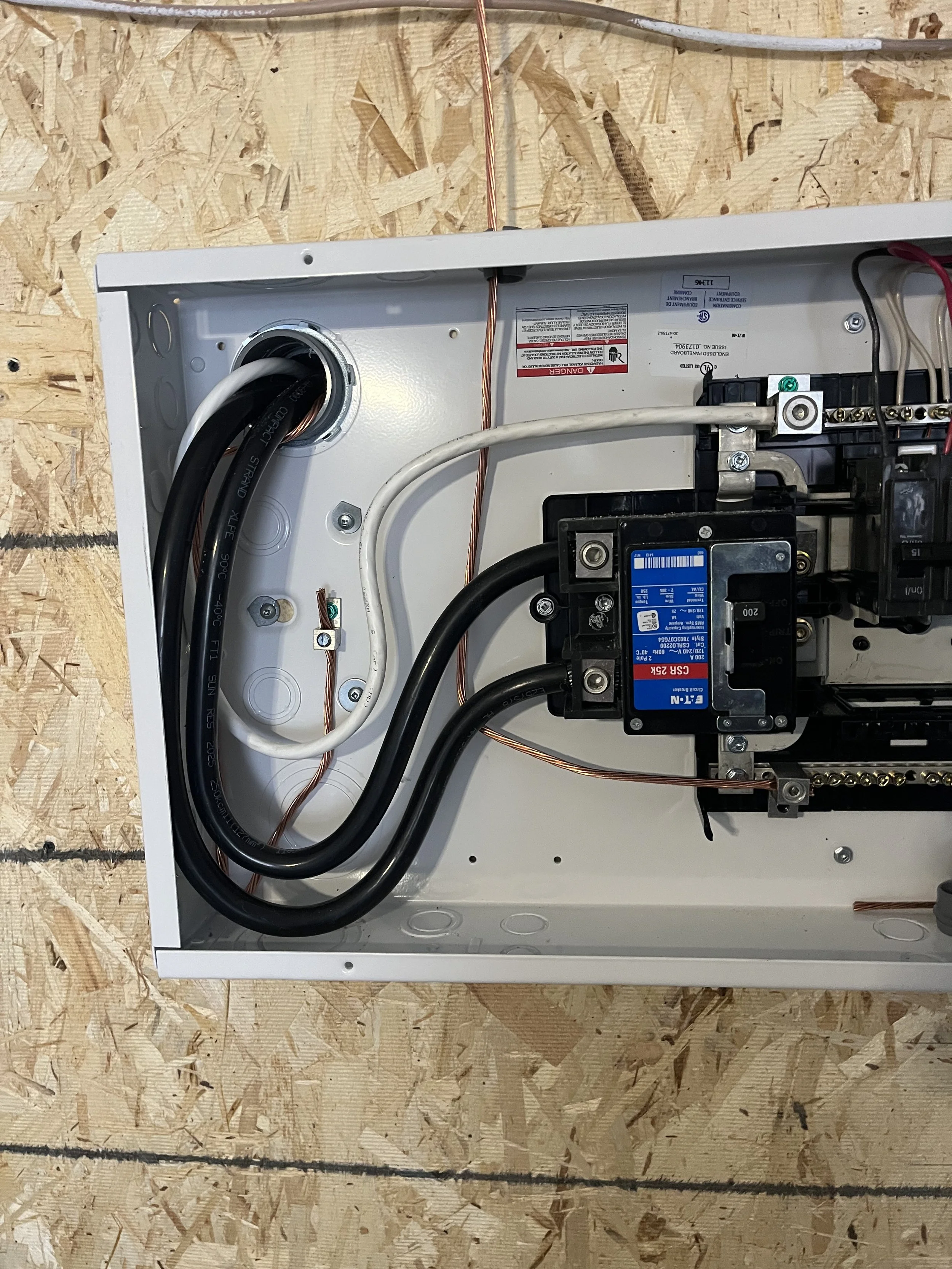 Knob and tube runs in Harbord Village basement ceiling