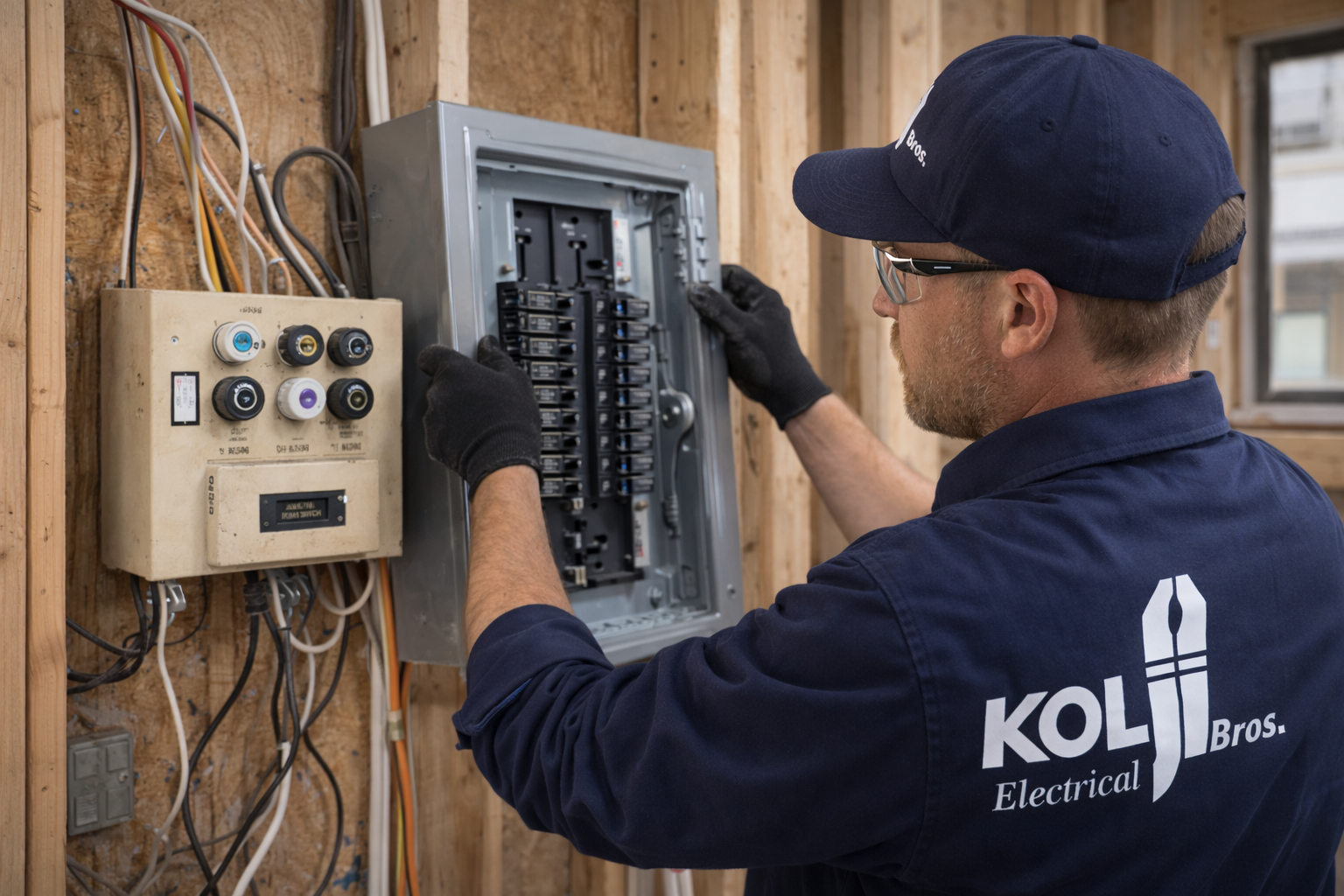 Professional fuse box replacement service in Guelph - ESA licensed electrician upgrading to modern circuit breaker panel