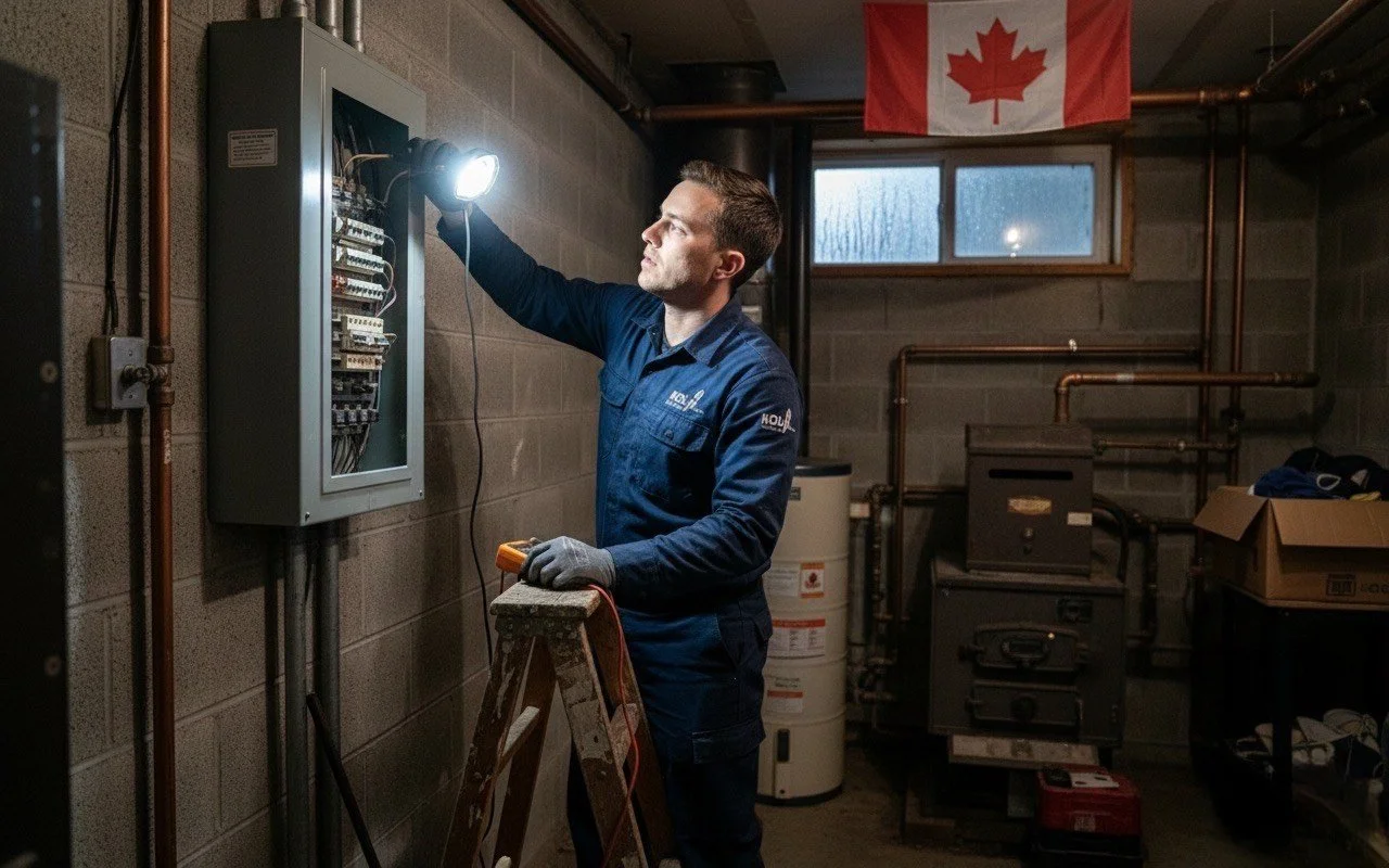 Emergency electrician Hamilton at work