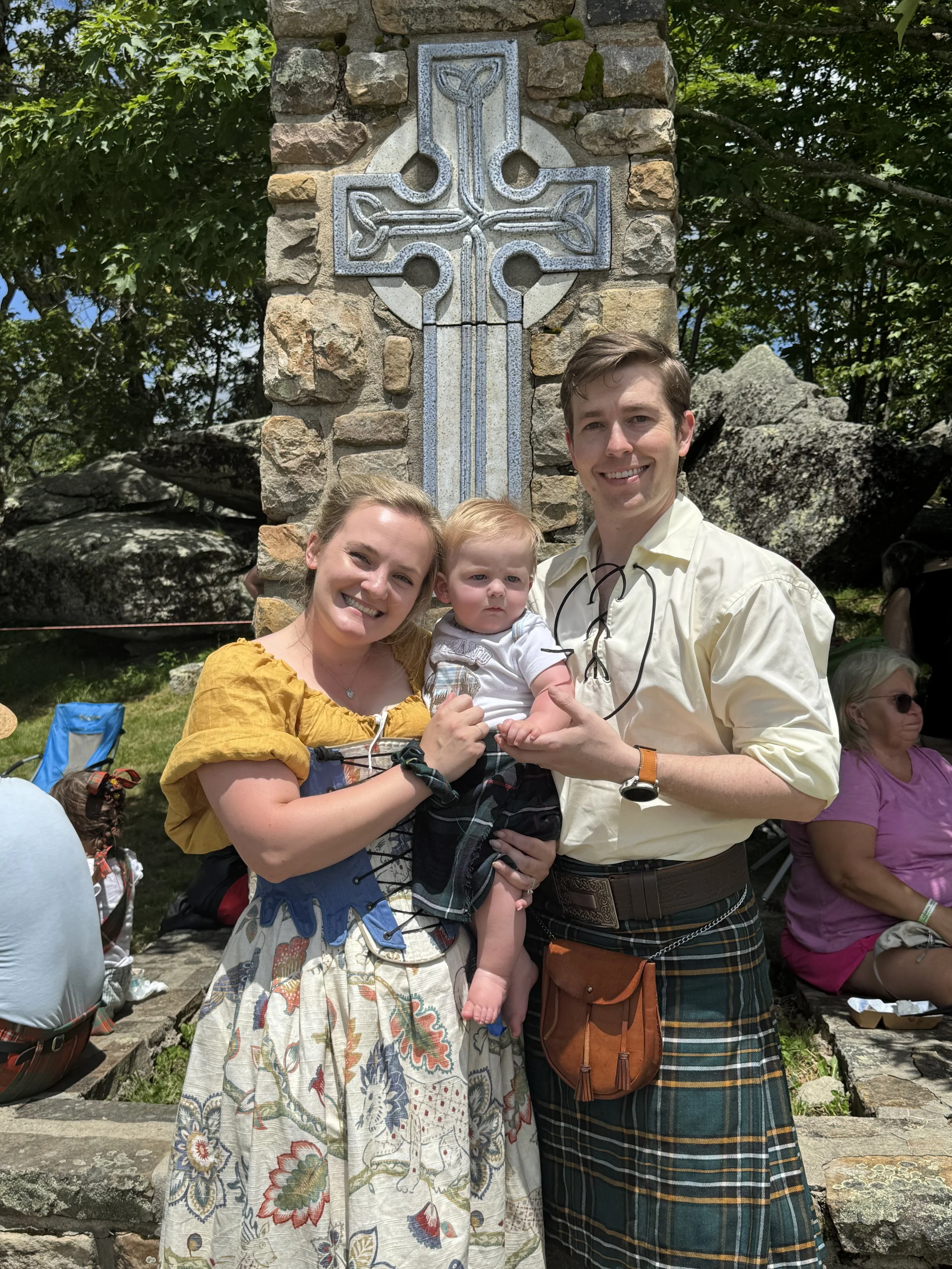 David Luther and family at Highland Games