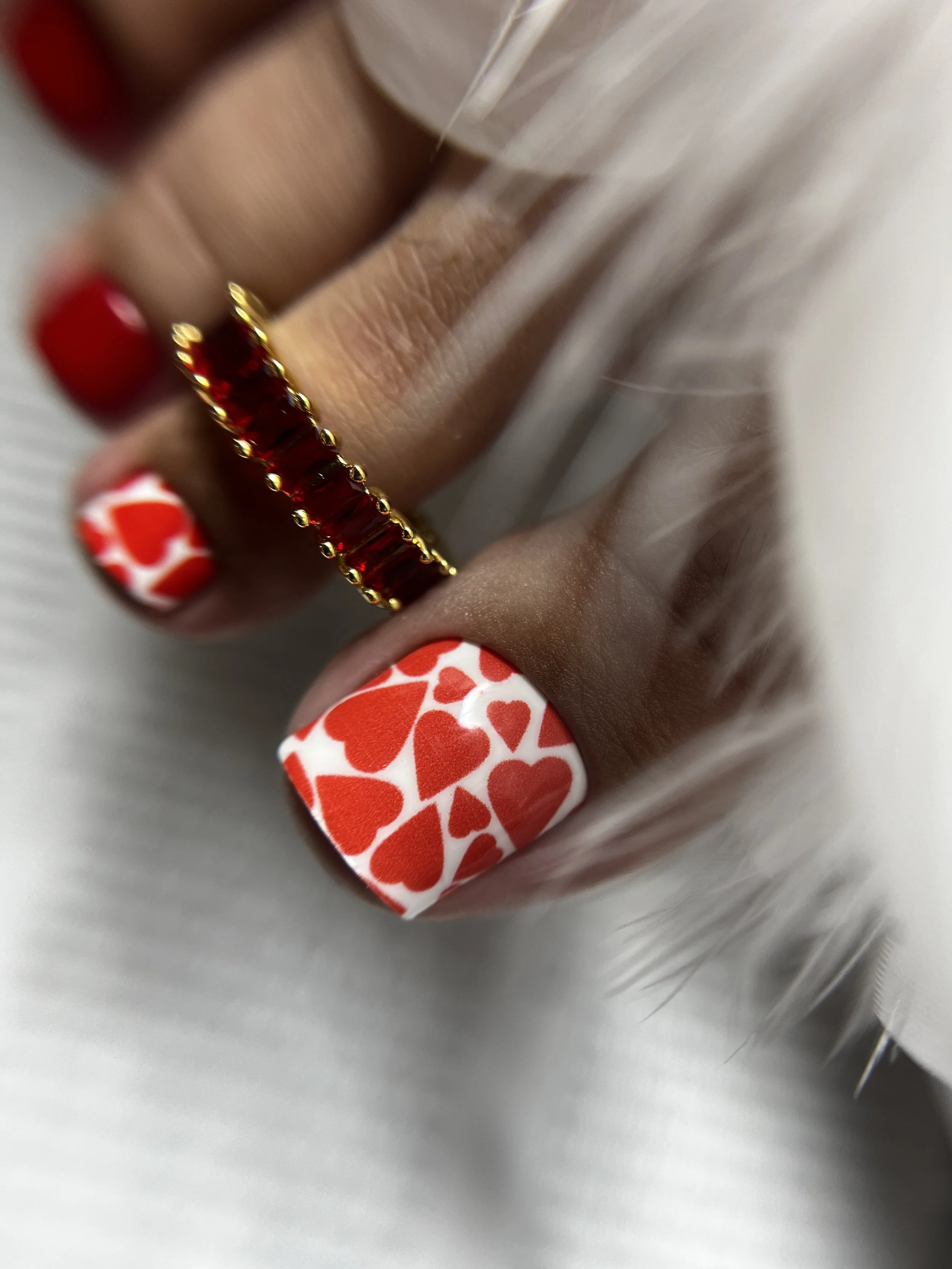 Waterless pedicure work example