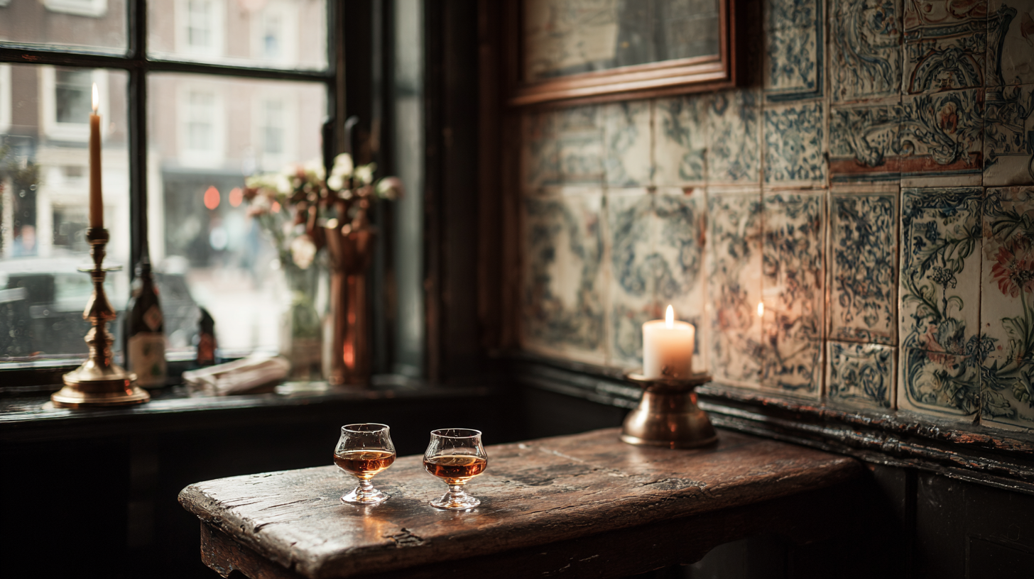 Jenever in a brown café