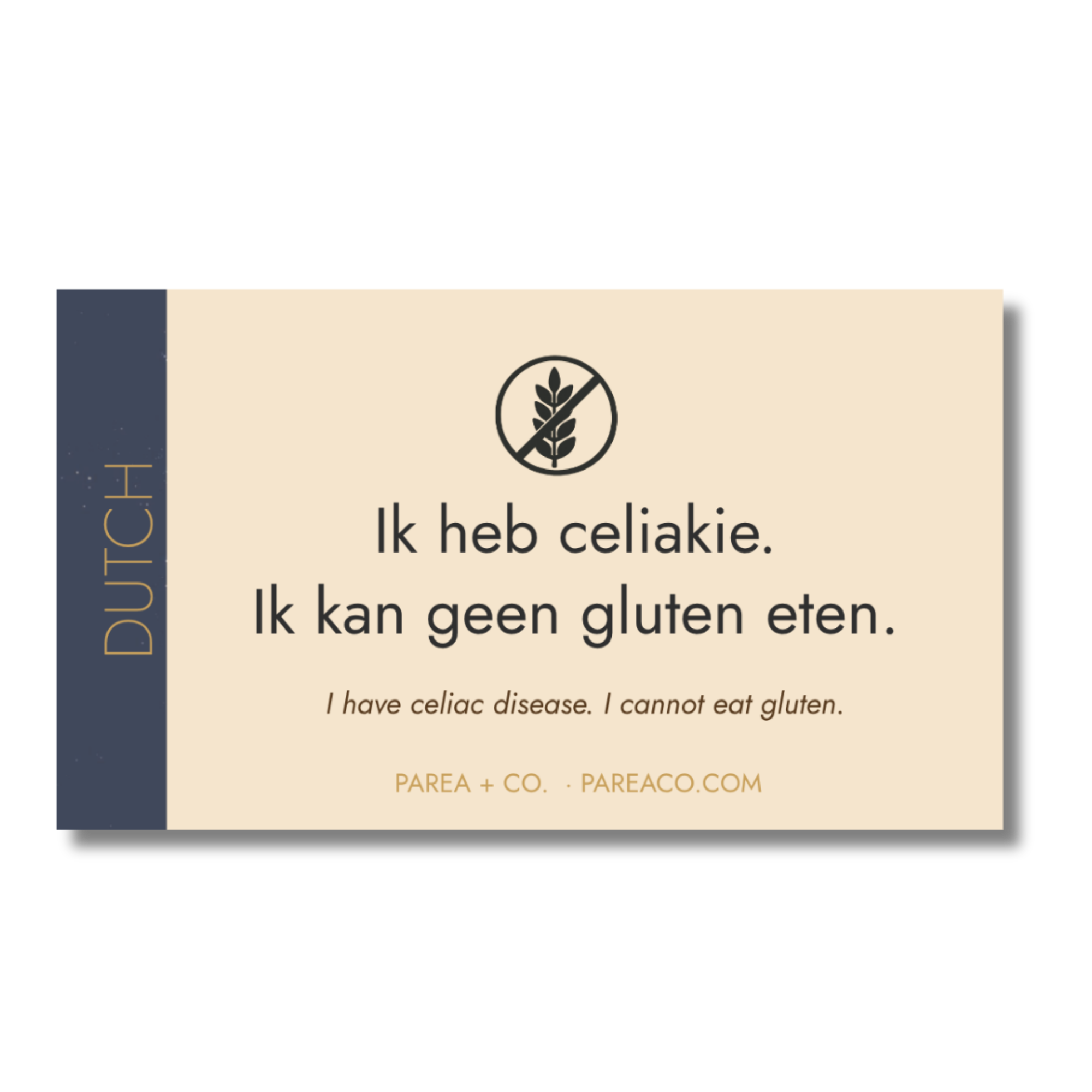 Dutch Café Card