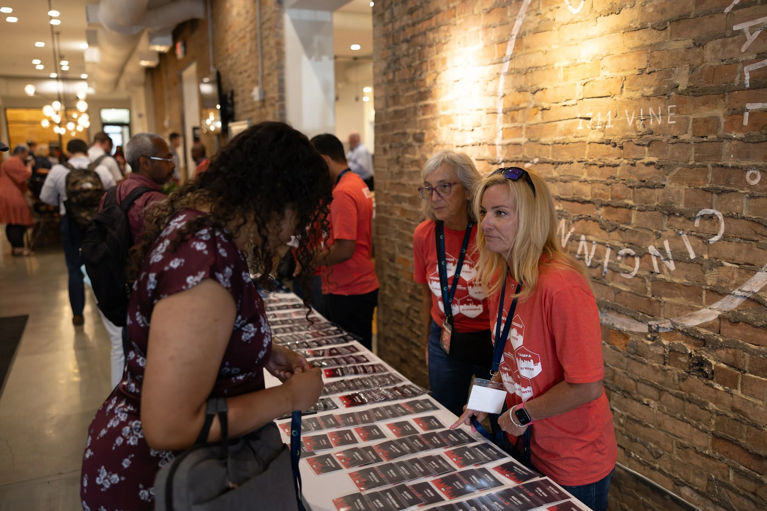 Volunteers at Cincinnati AI Week