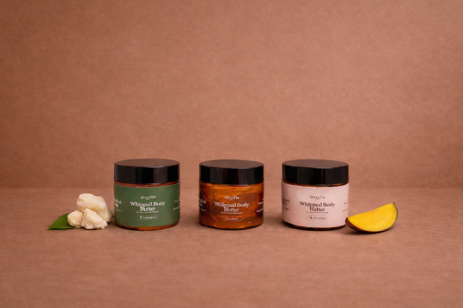 Whipped body butter showing its soft texture