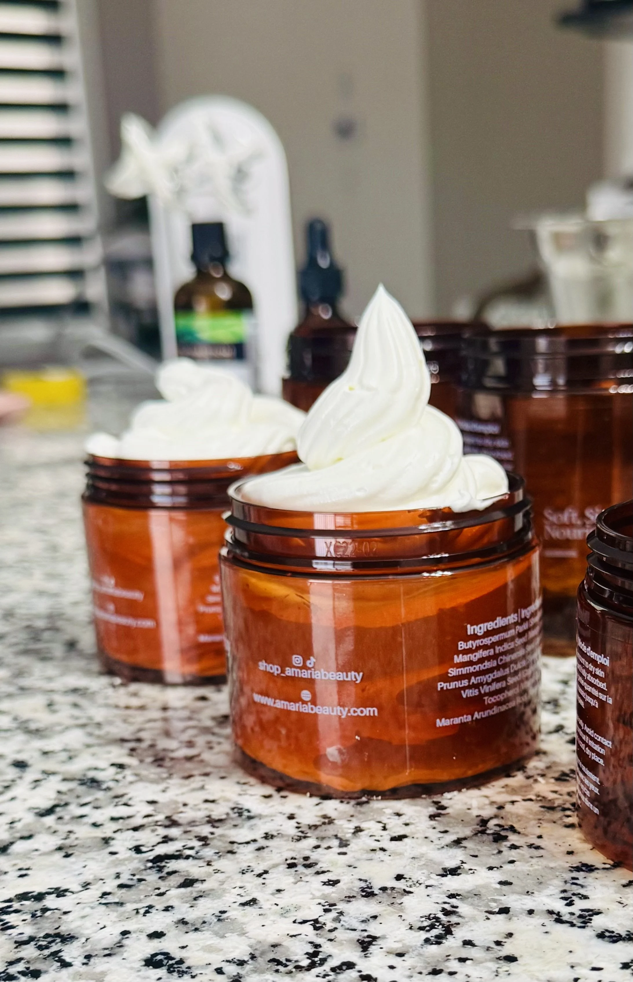 Amaria whipped body butter, whipped by hand