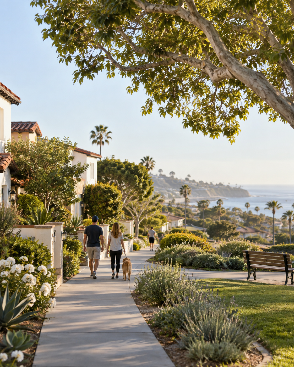 Walking through an Orange County neighborhood