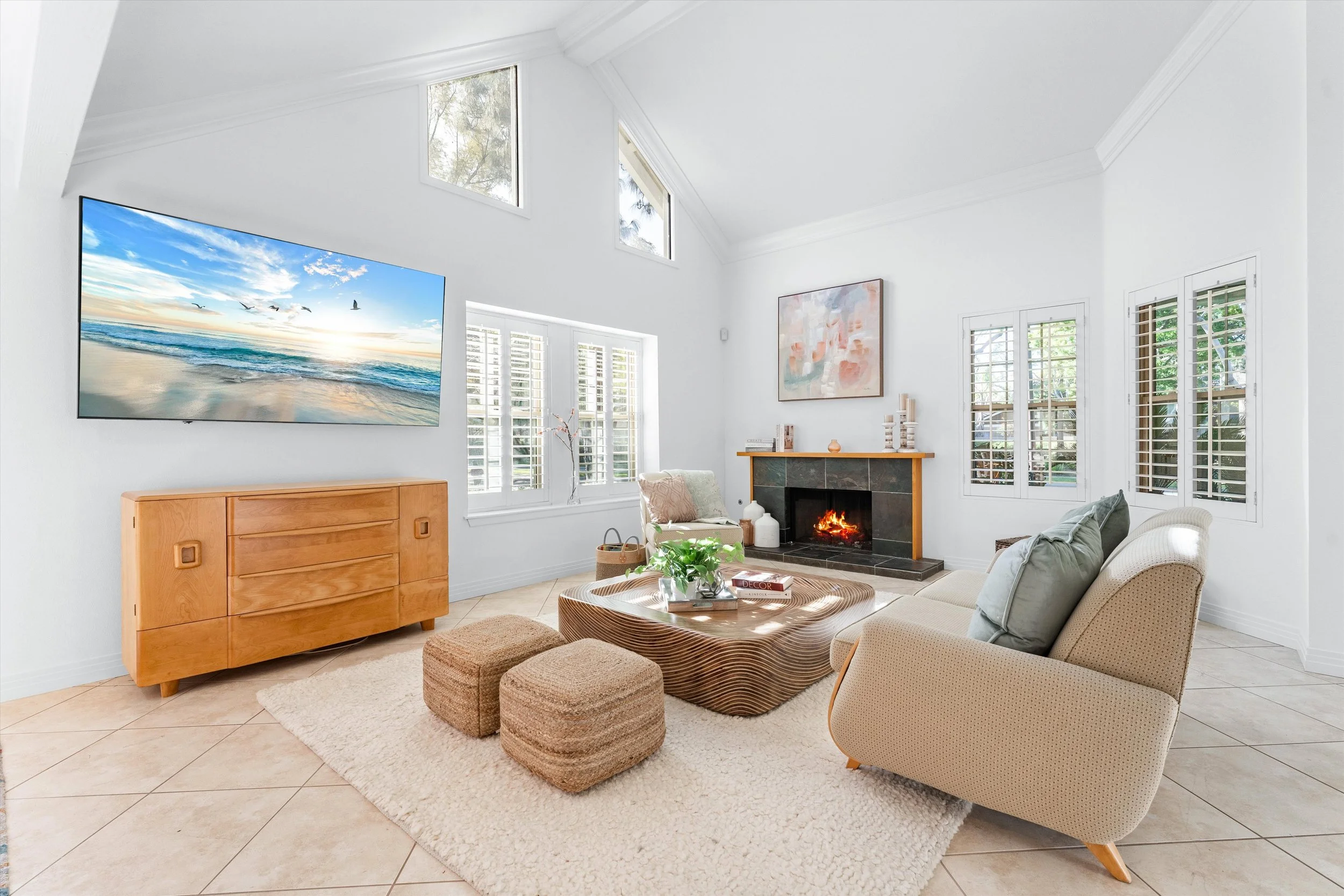 Warm Orange County home interior