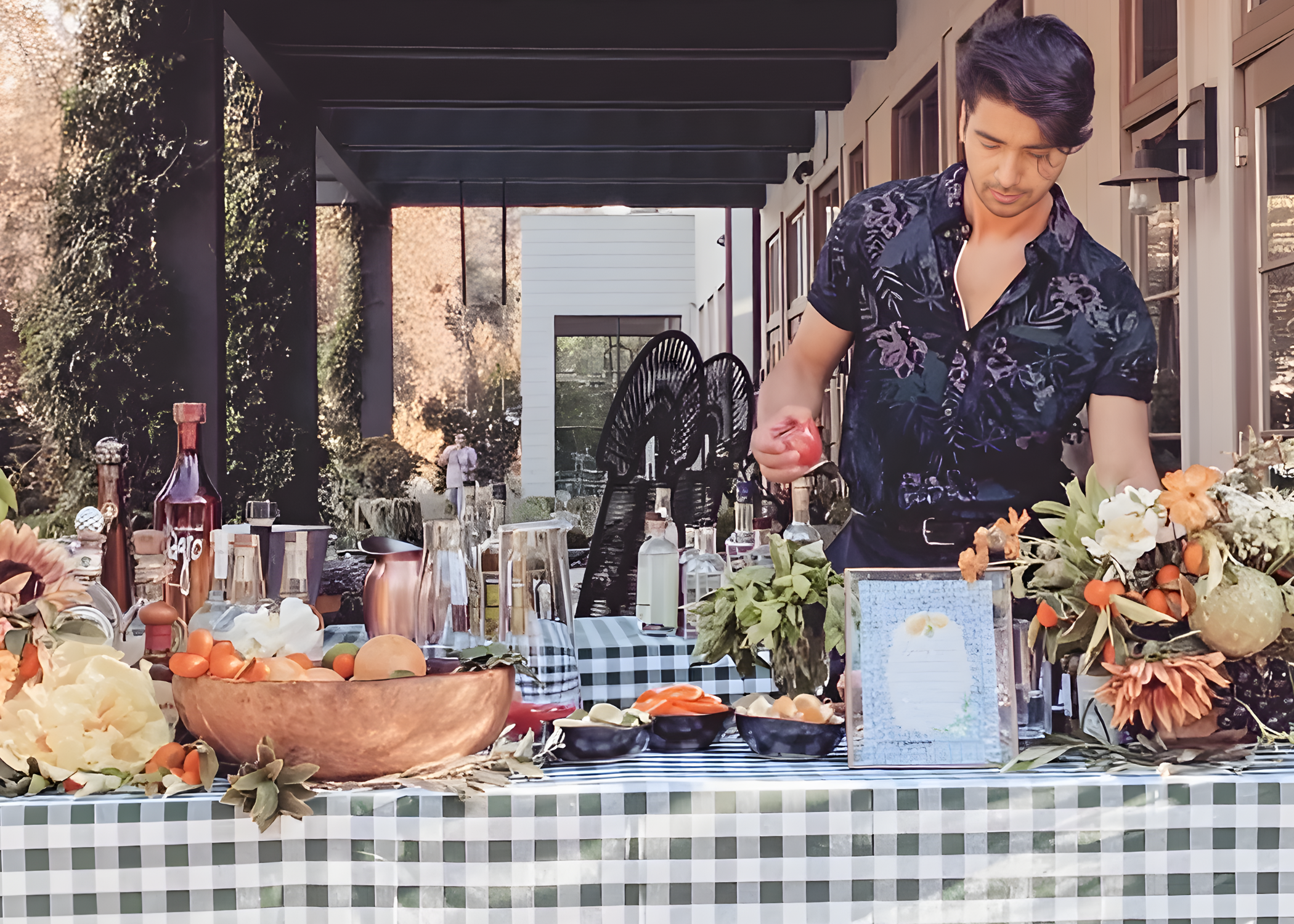 Kevin behind the bar at a private event