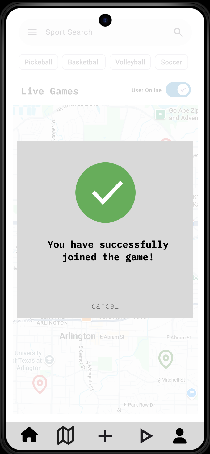 Confirmation screen