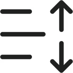 text lines with arrows indicating wider spacing between lines