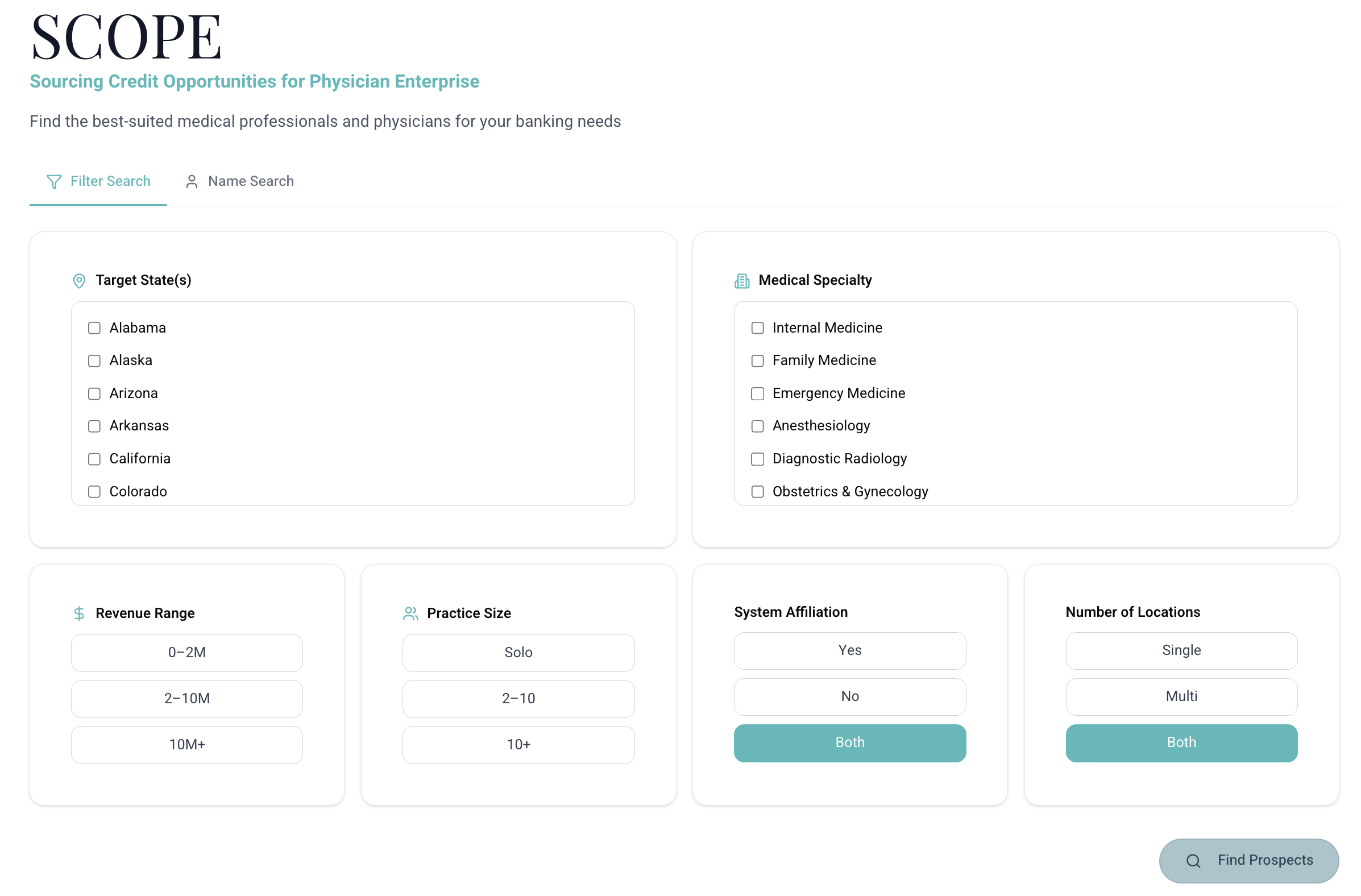 Credit Expansion dashboard