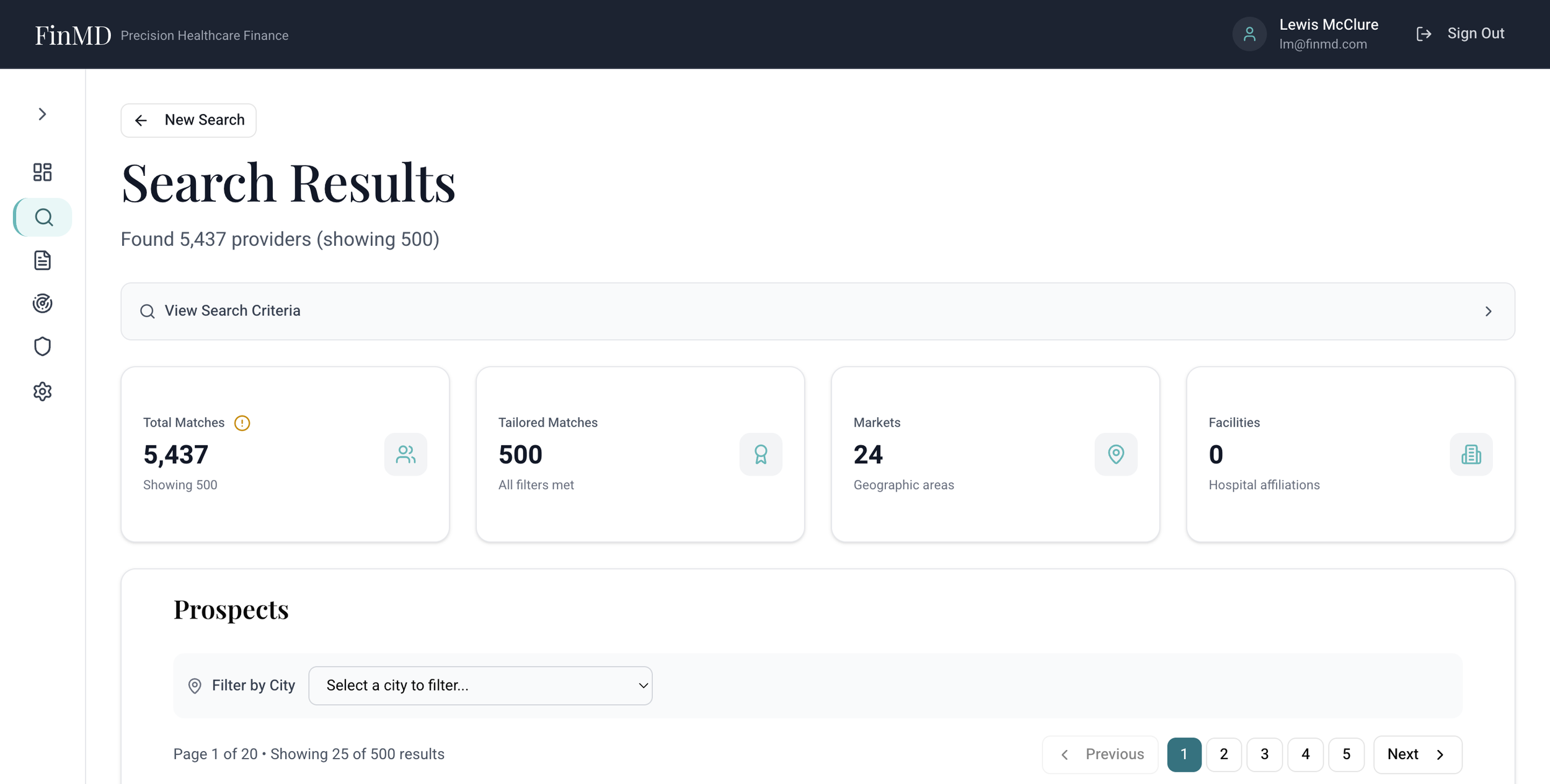 Physician Prospecting