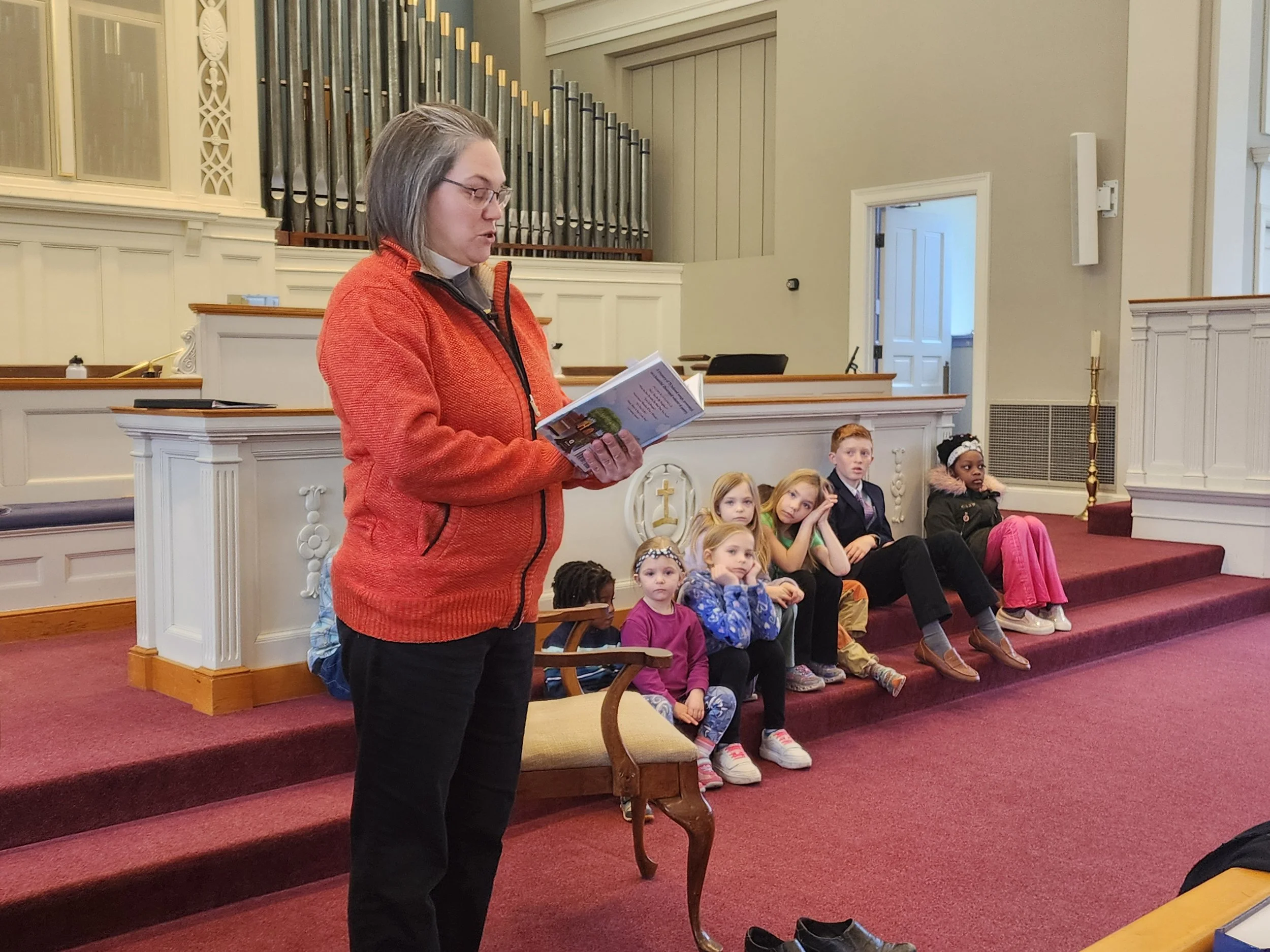 Children in an activity at North Shore Presbyterian