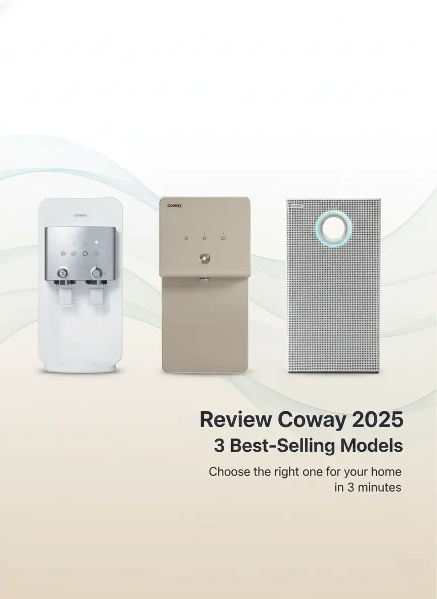 รีวิว Coway ปี 2568 รวม 3 รุ่นยอดนิยม