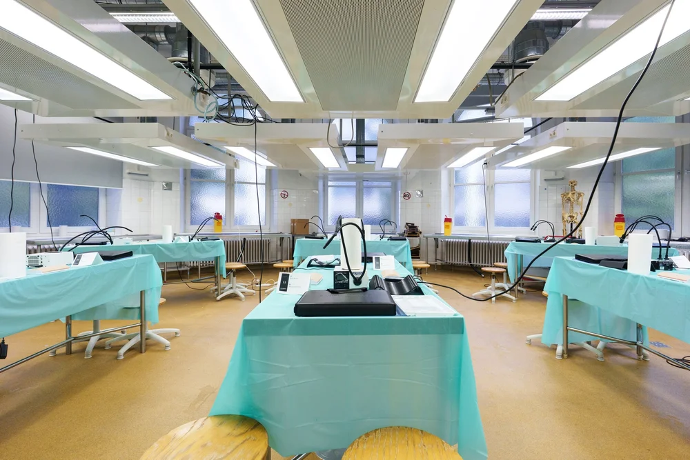 Dissection hall of the Institute of Clinical and Functional Anatomy, Medical University of Innsbruck