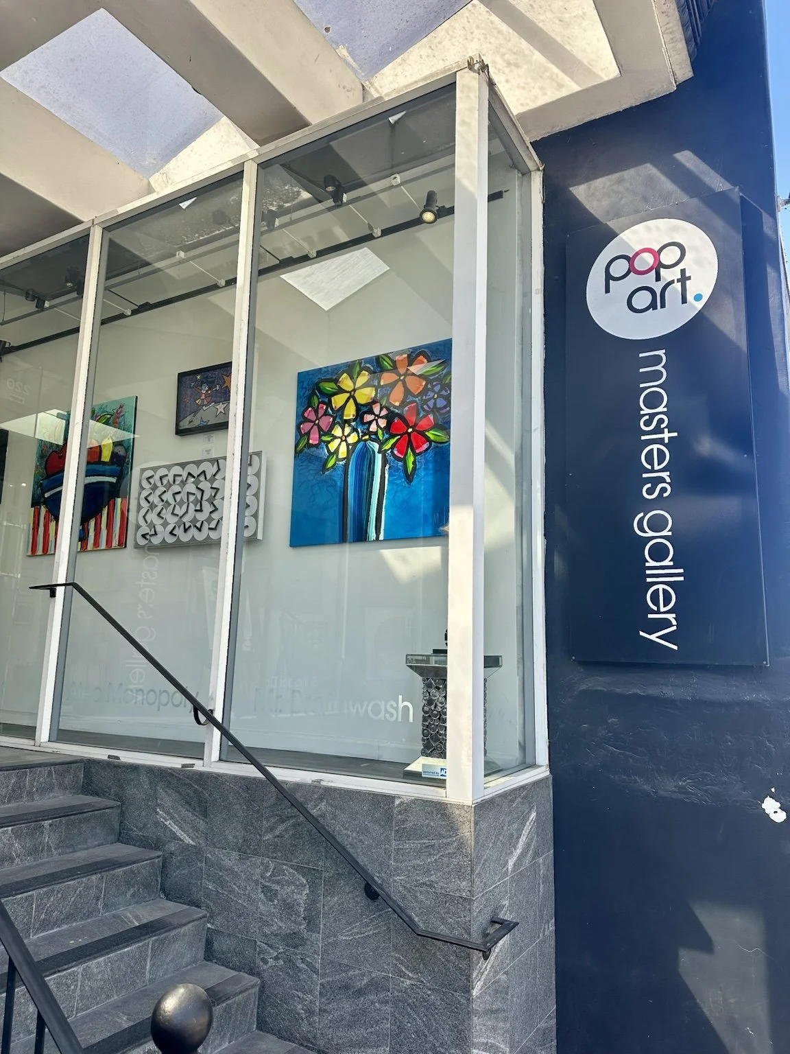 Pop Art Masters gallery exterior in Laguna Beach