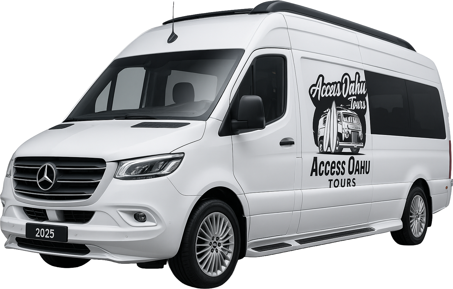 Access Oahu Tours White Sprinter Van