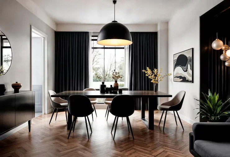 Private and shared rooms