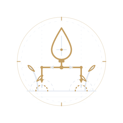 Botanical Irrigation Schematic icon