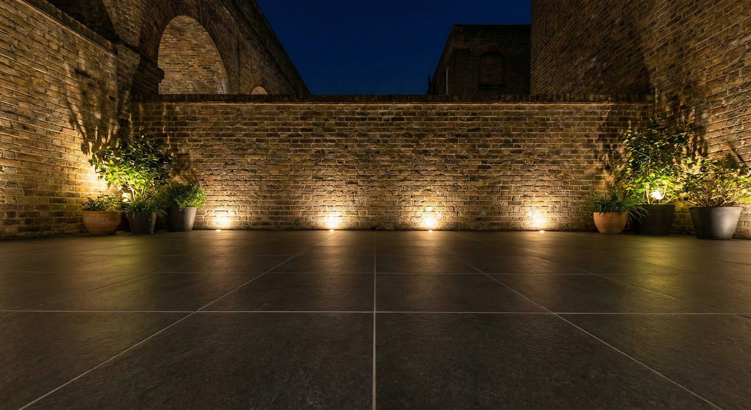 Precision porcelain terrace - Landscape Engineering UK