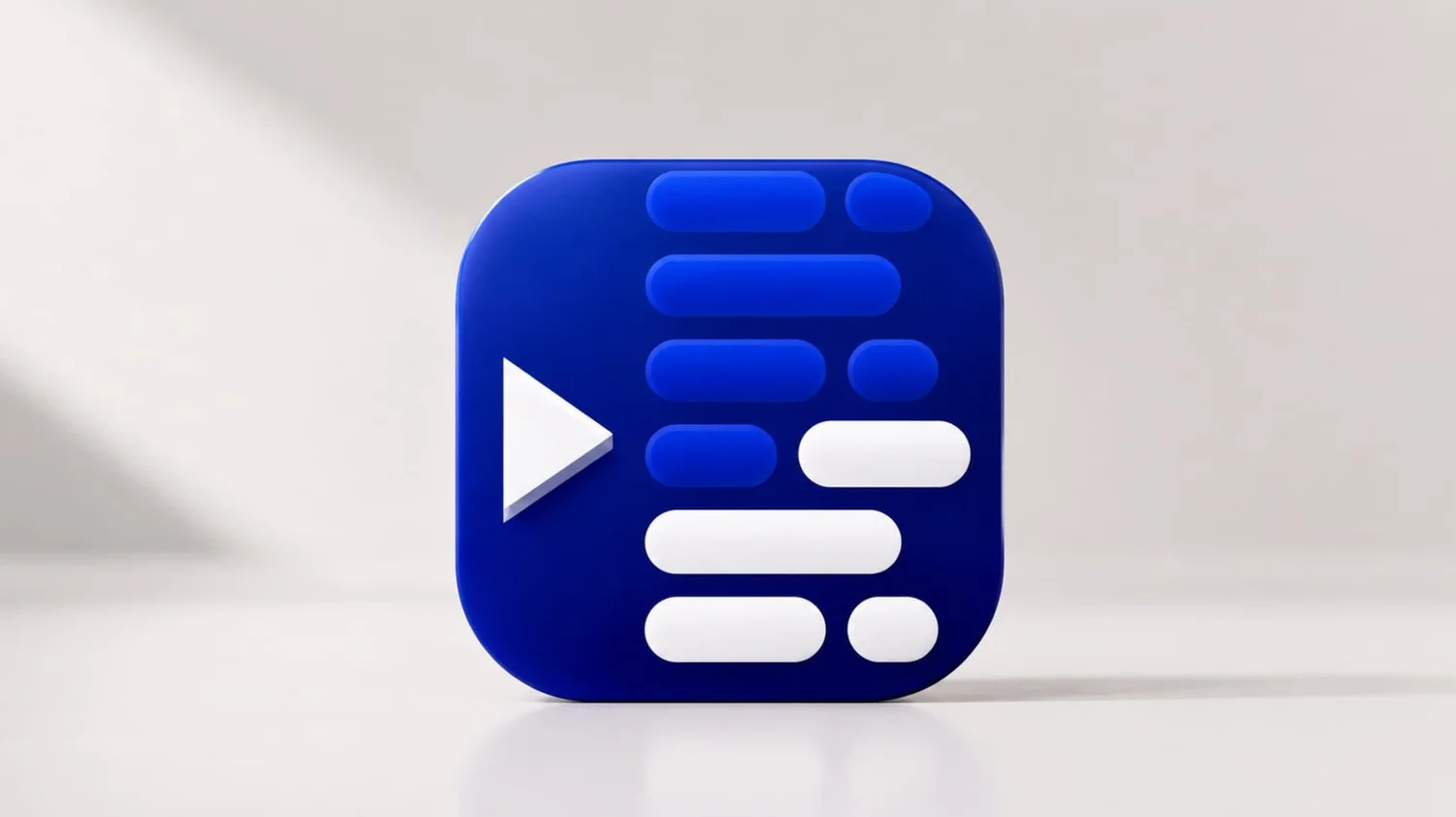 Teleprompter Pro App mit scrollendem Text auf dem iPhone