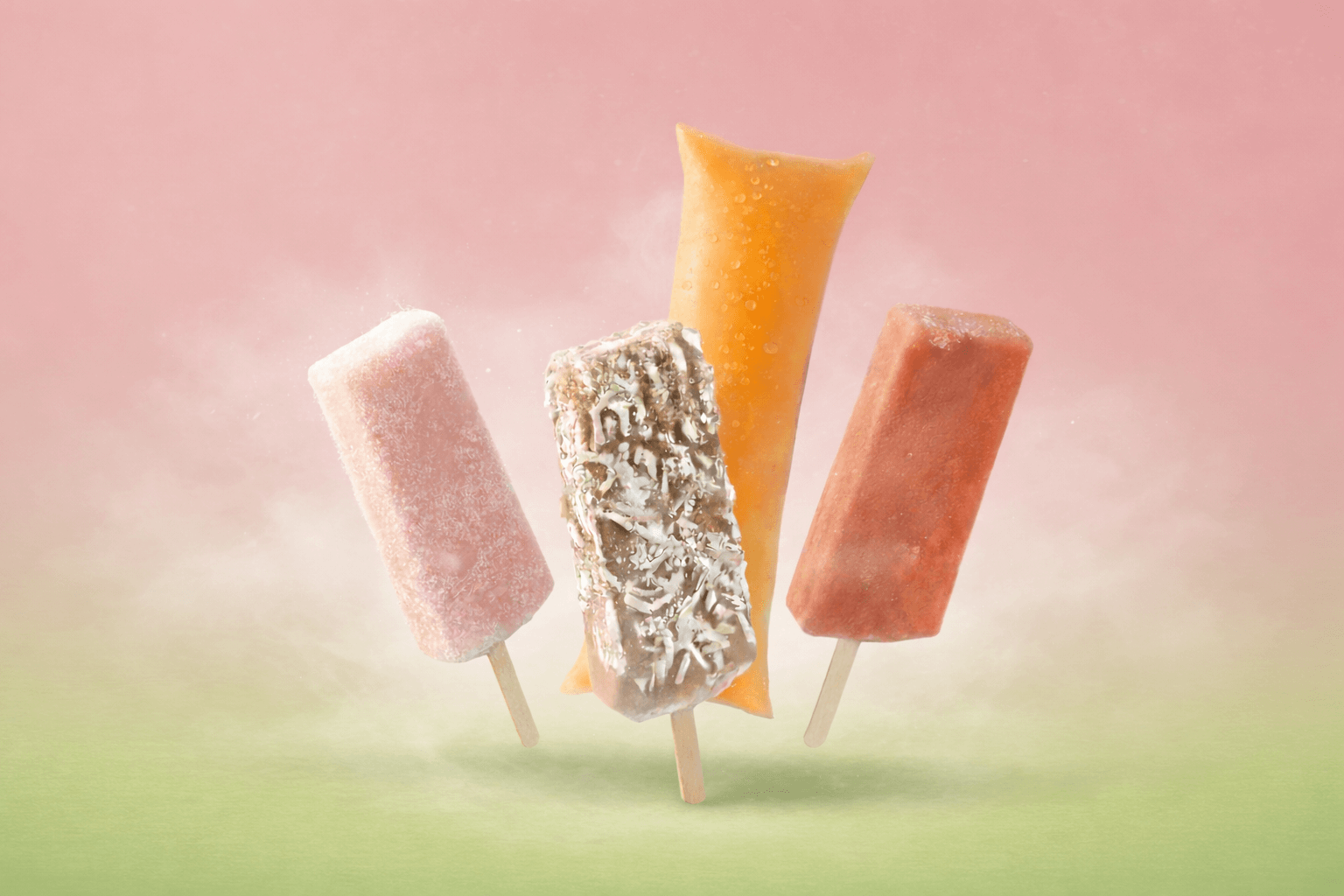 Handcrafted paletas, bolis, and esquimales from La Rosita Ice Cream Shop in South Bend, Indiana