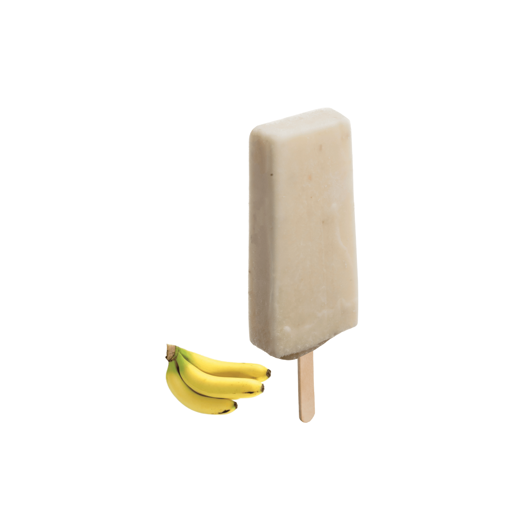 Paleta de leche sabor plátano