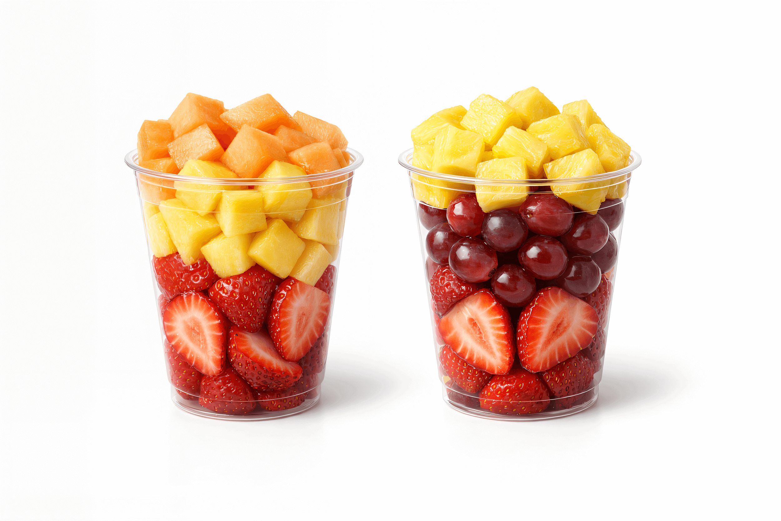 Fruit Cups with fresh assorted fruit