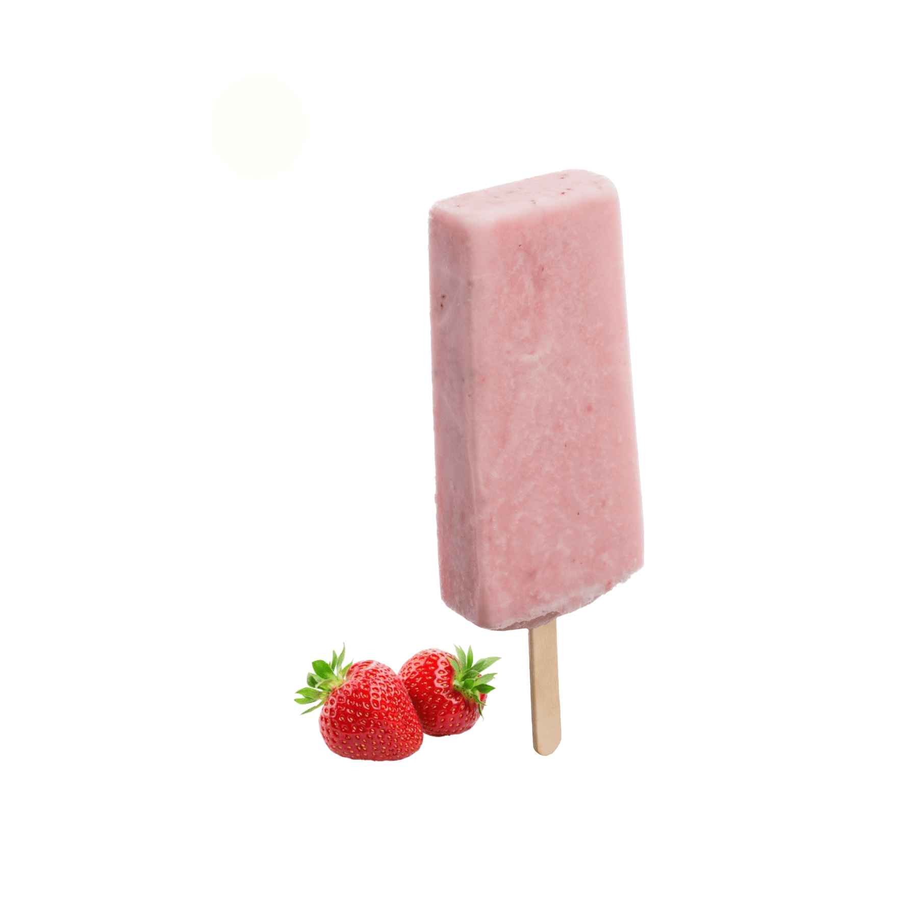 Paleta de leche de fresa