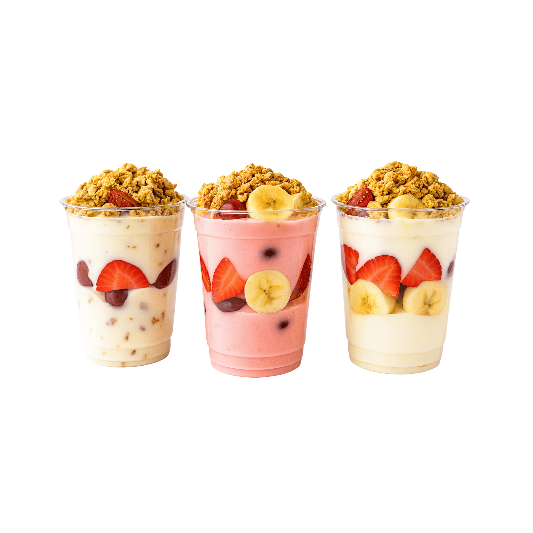 Yogurt parfait with fruit and granola