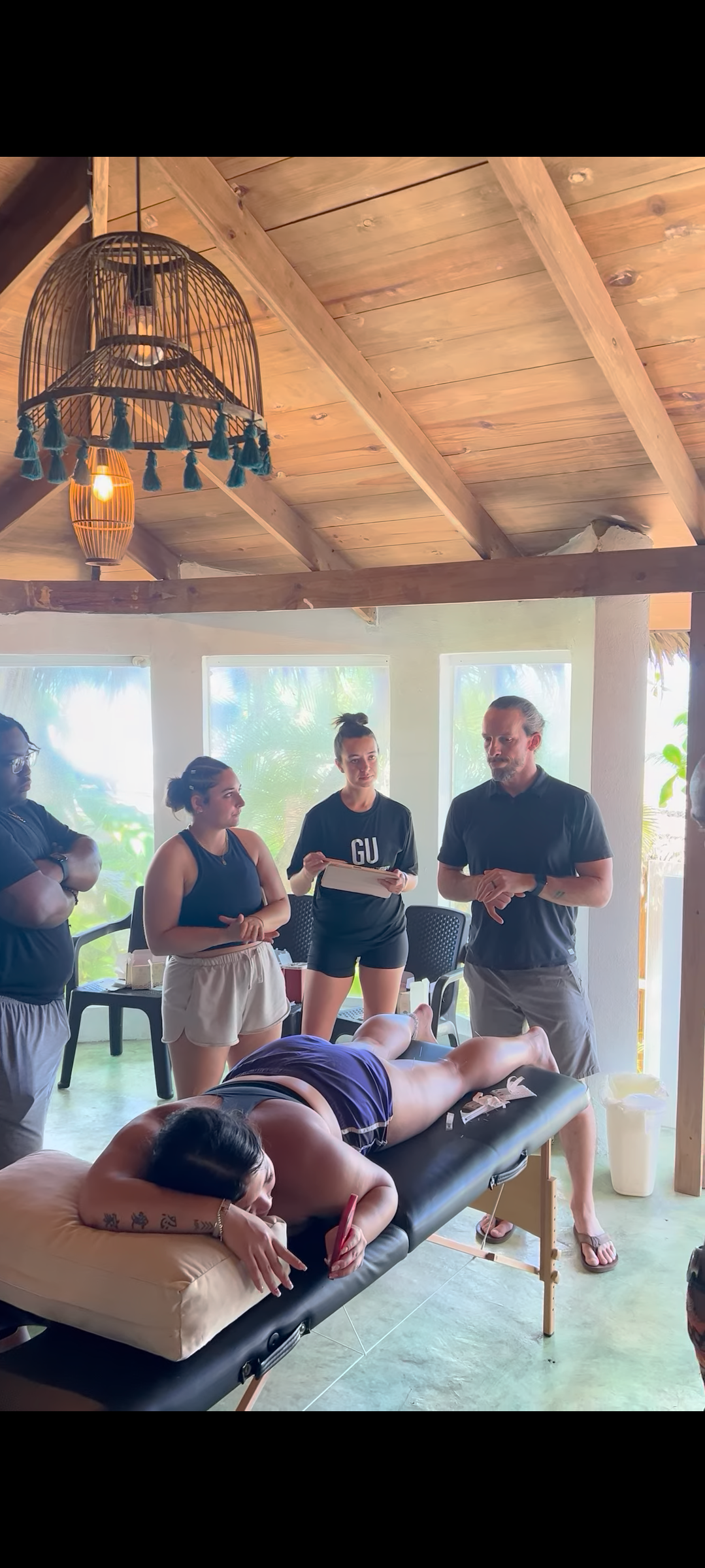 Participants during the Sports Dry Needling program