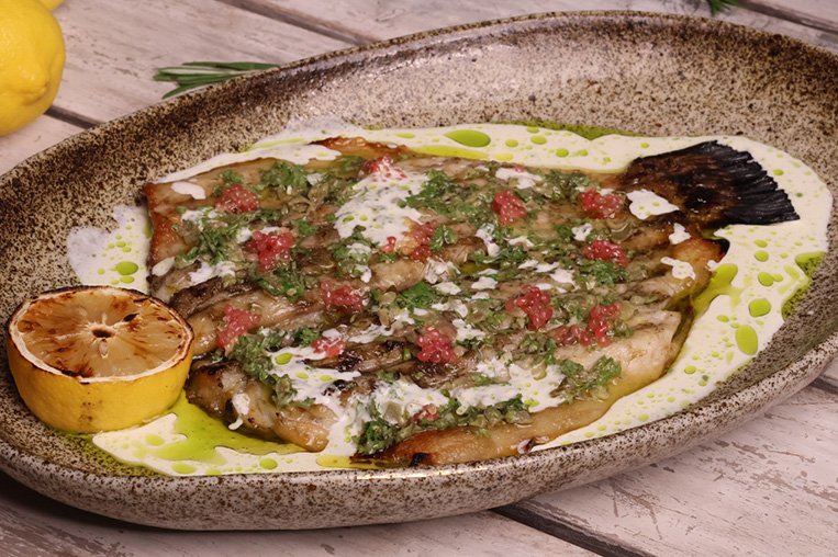 Fire-Grilled Seabass