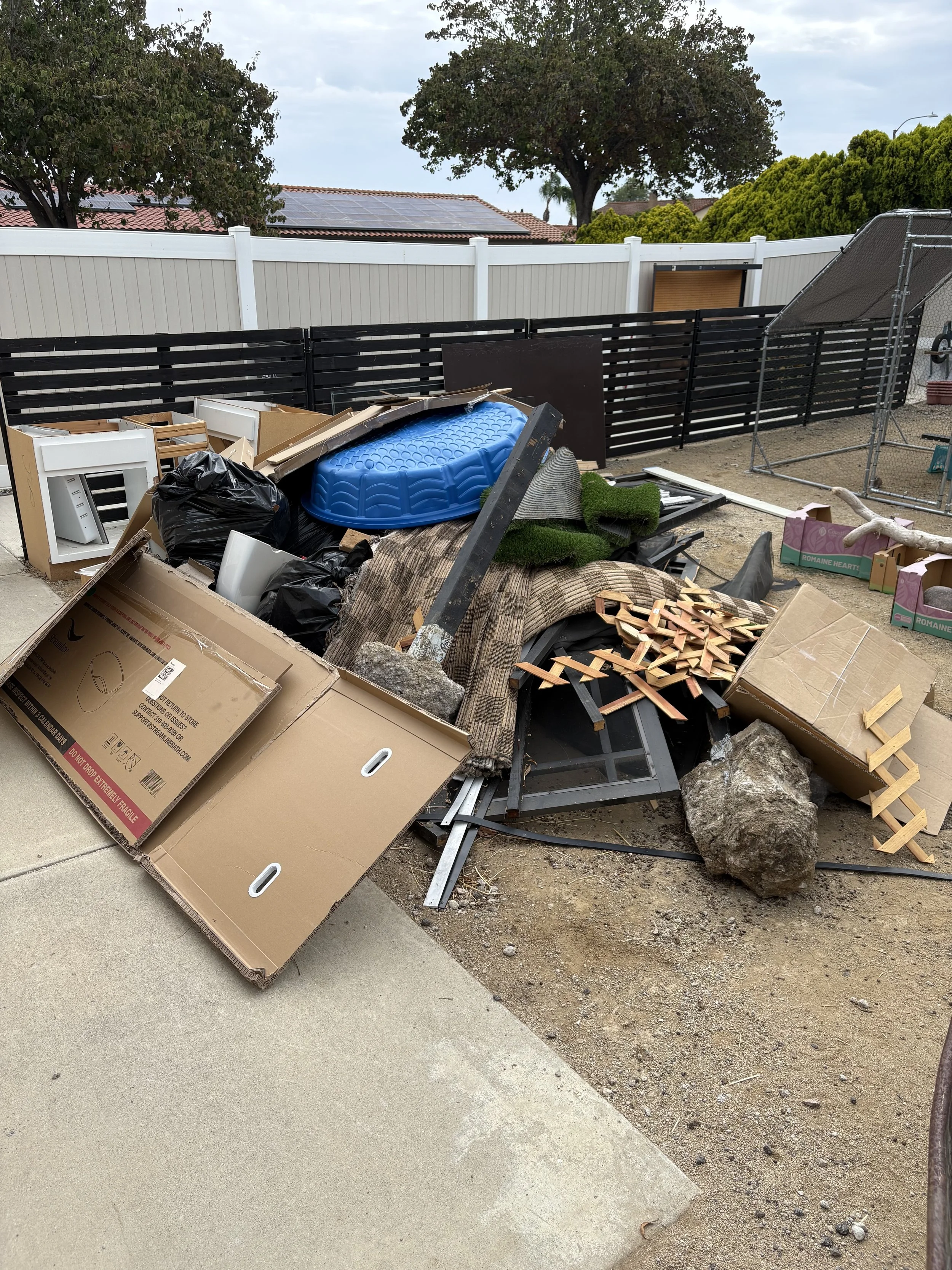 Cleanout before