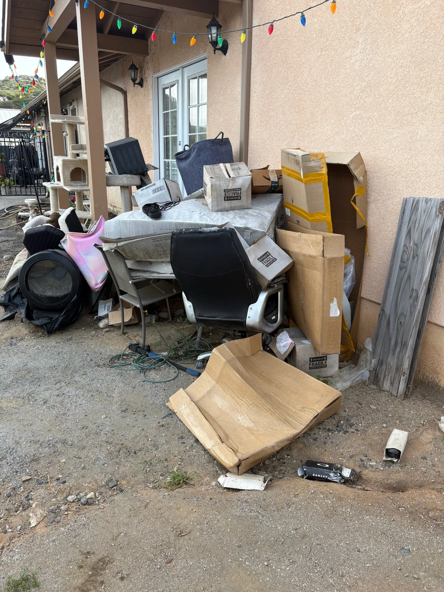 Cleanout before