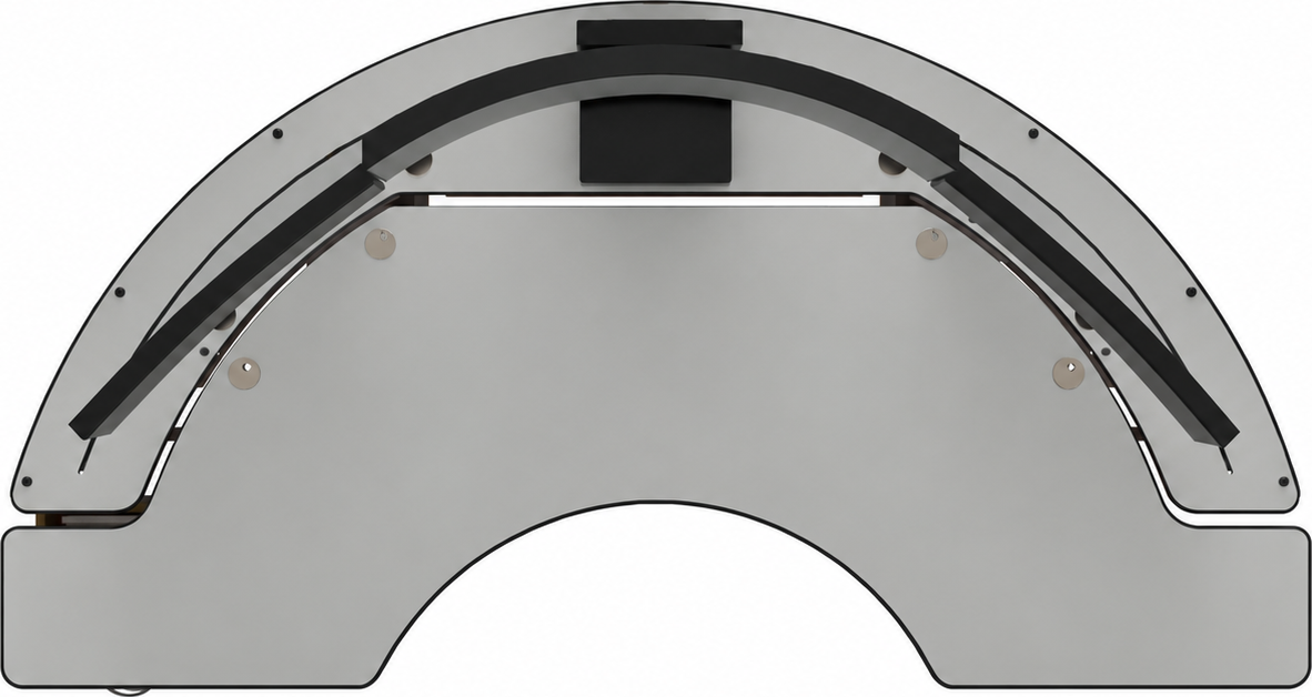 ErgoDesk Cockpit 2850 – kort monitorhylle