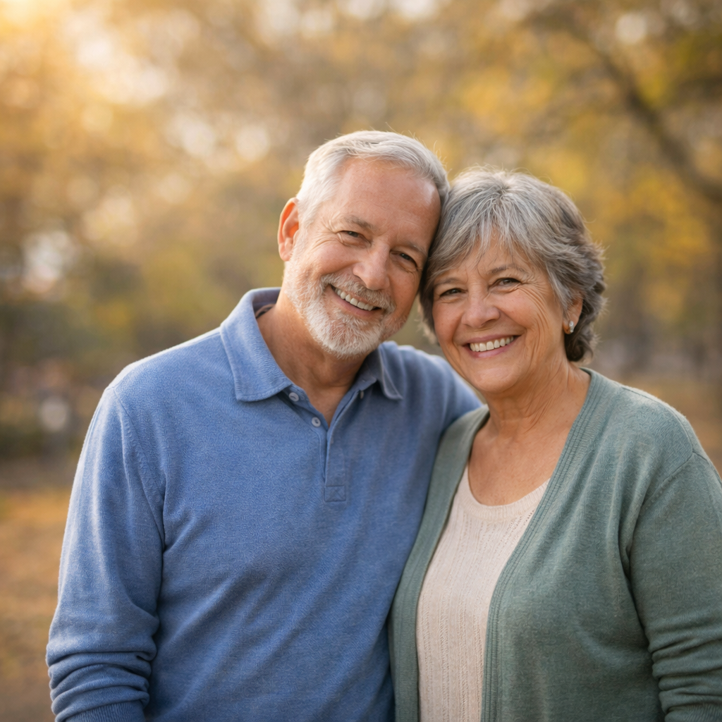 Couple protected by flu vaccination